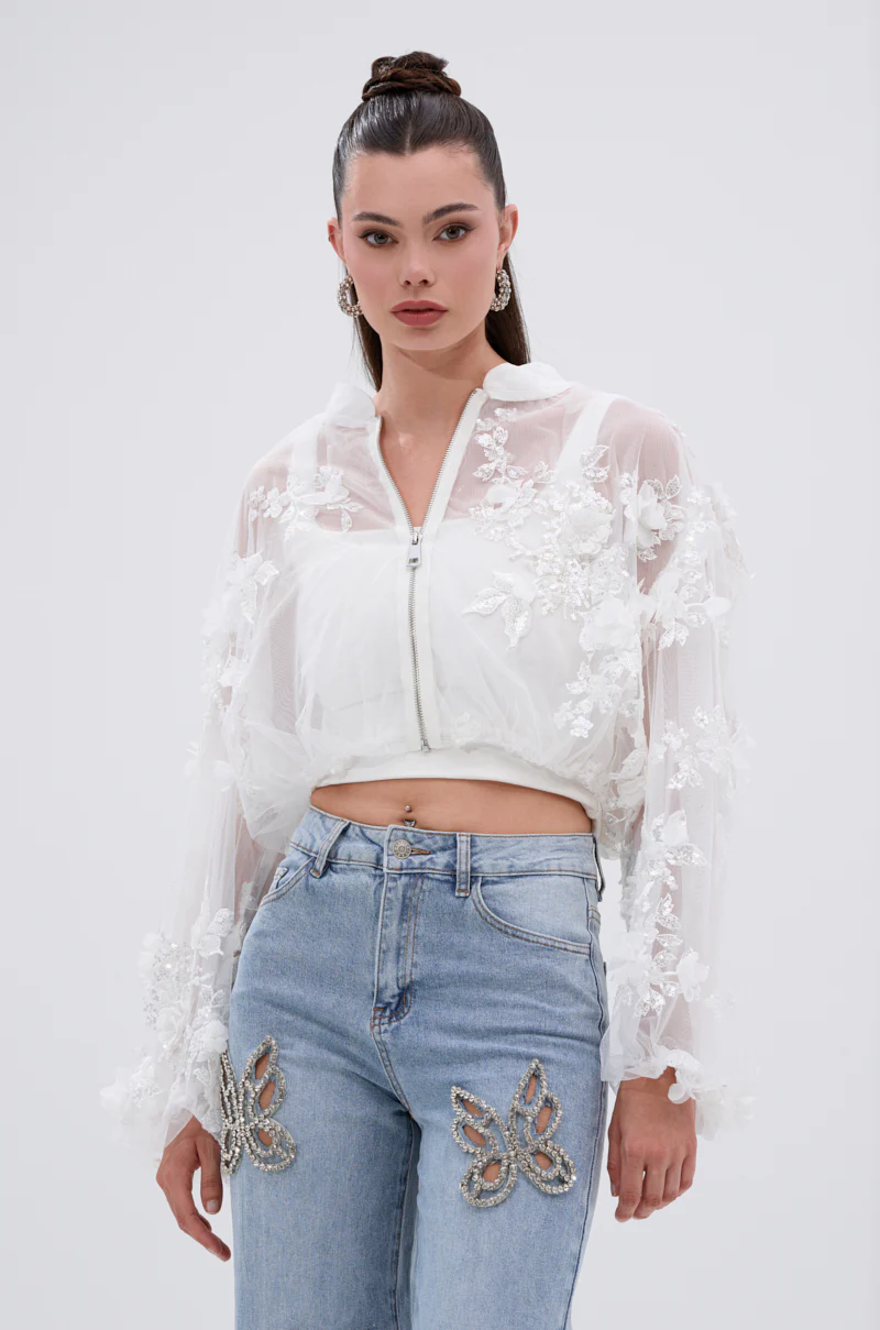 PRETTY THING EMBELLISHED BOMBER - Image 2