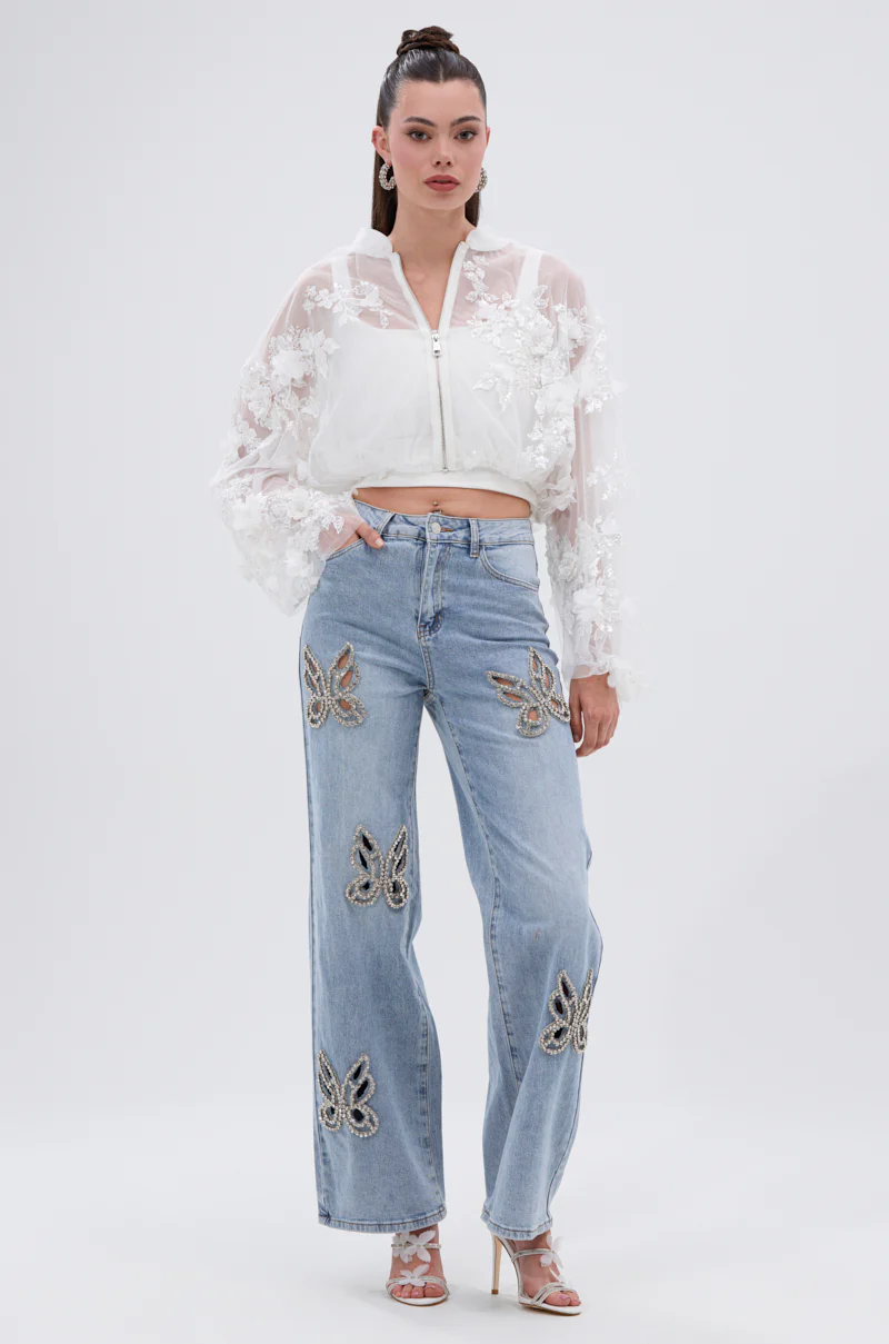 PRETTY THING EMBELLISHED BOMBER - Image 6