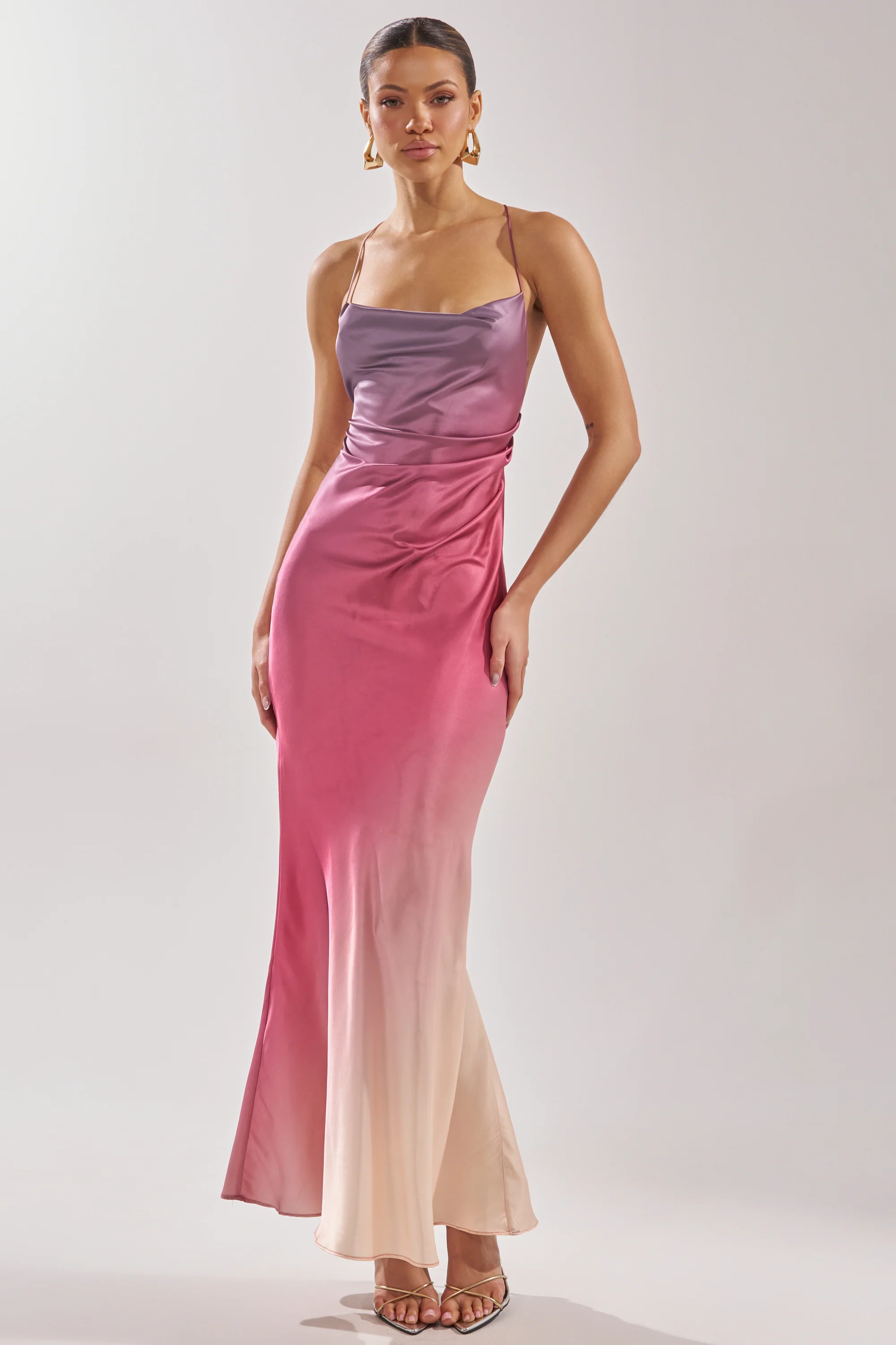 PRETTY WOMAN MAUVE MAXI DRESS