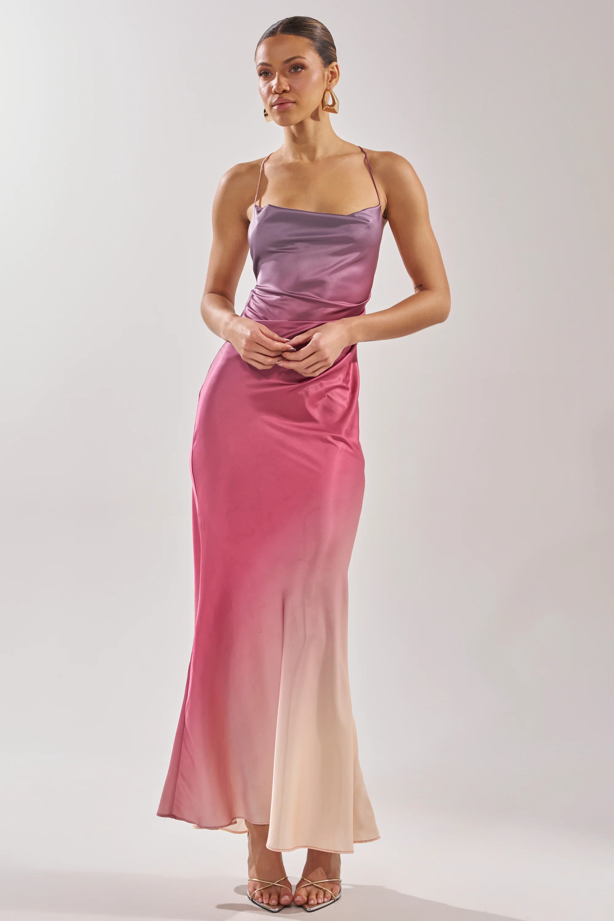 PRETTY WOMAN MAUVE MAXI DRESS - Image 4