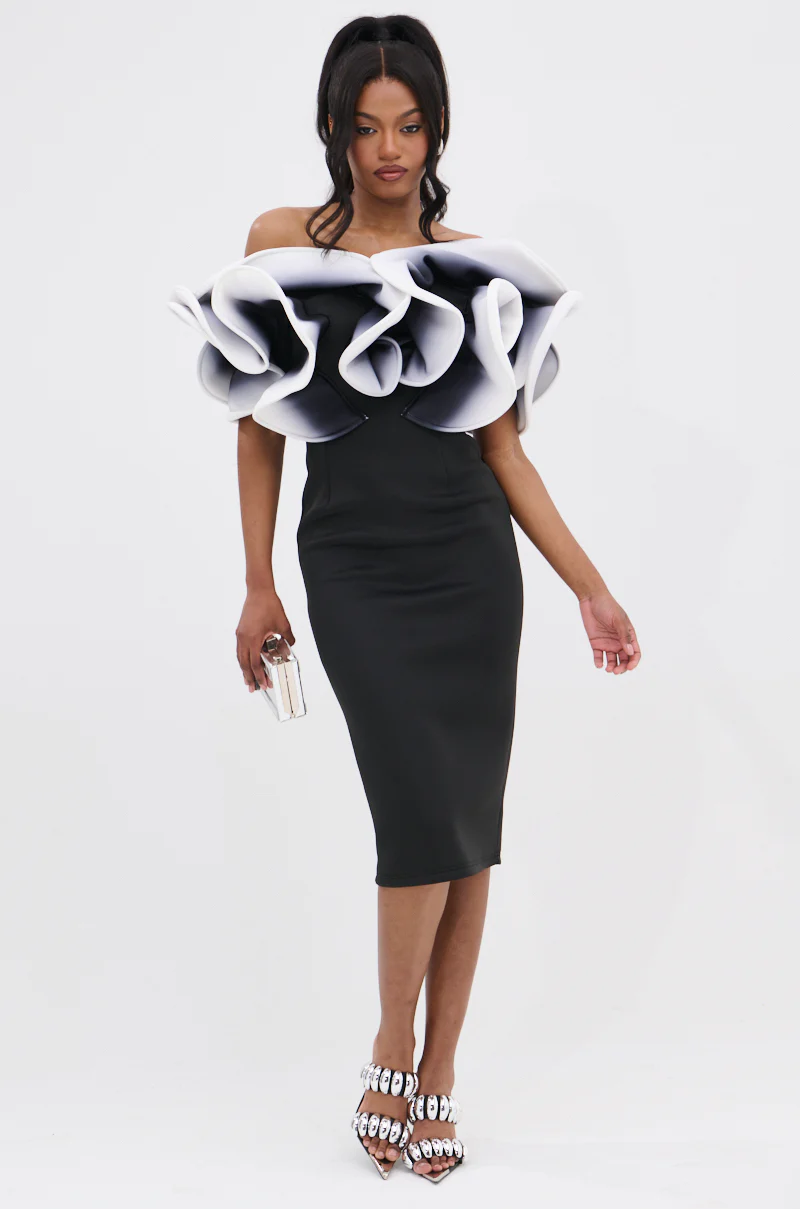 PRETTY WOMAN OMBRE MIDI DRESS - Image 6