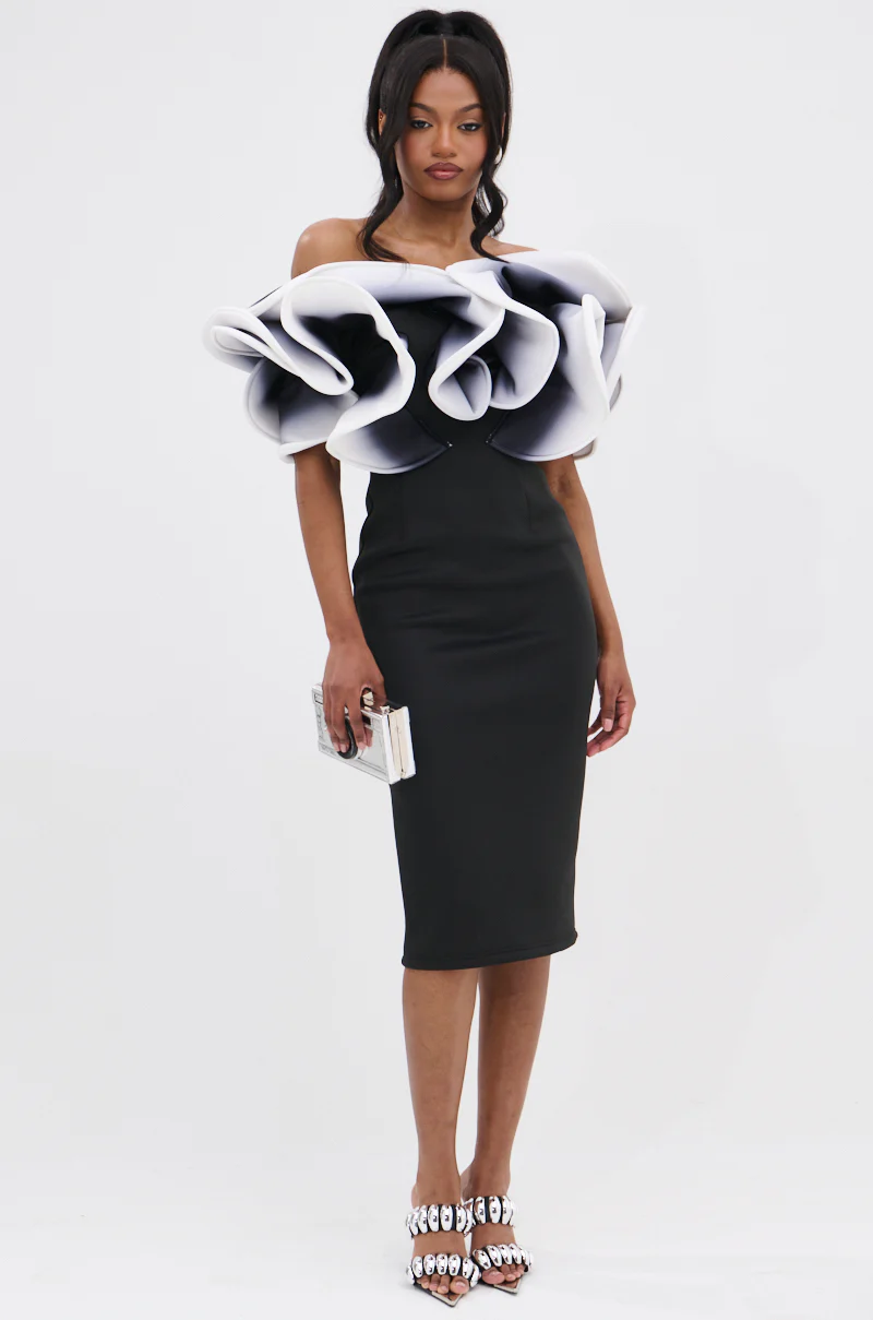 PRETTY WOMAN OMBRE MIDI DRESS - Image 7