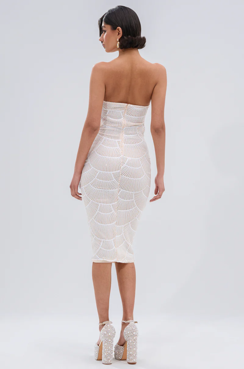 PRINCESS TREATMENT PEARL MIDI DRESS - Image 6