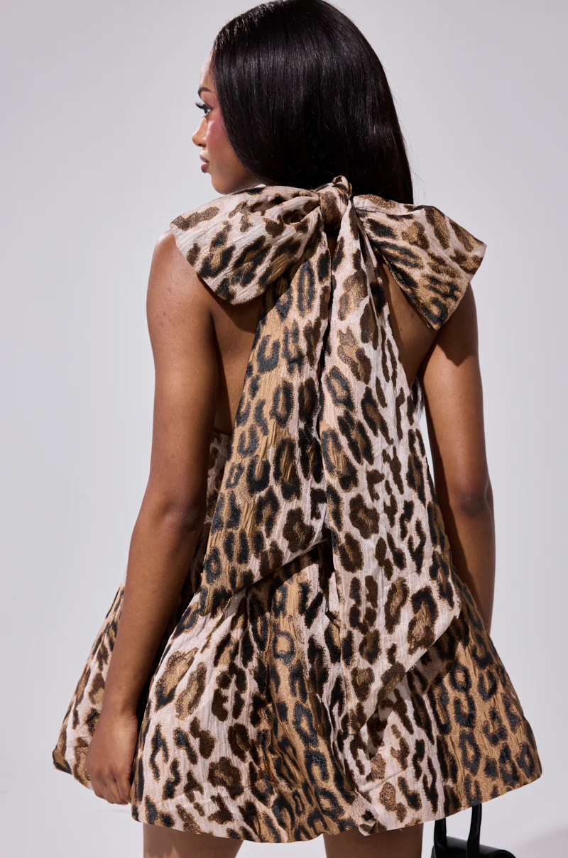 PRINT OF THE SEASON BUBBLE MINI DRESS - Image 5