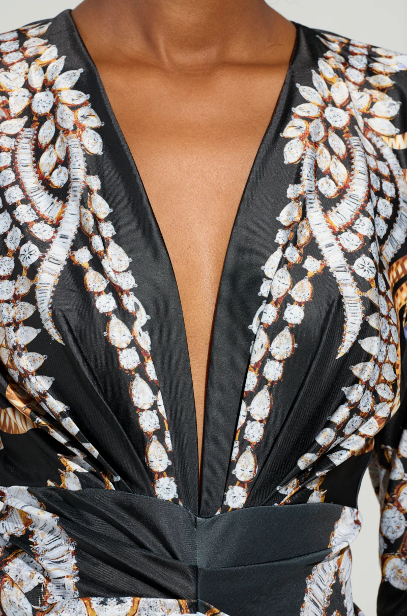 PRINTED ALL OVER MINI DRESS - Image 6