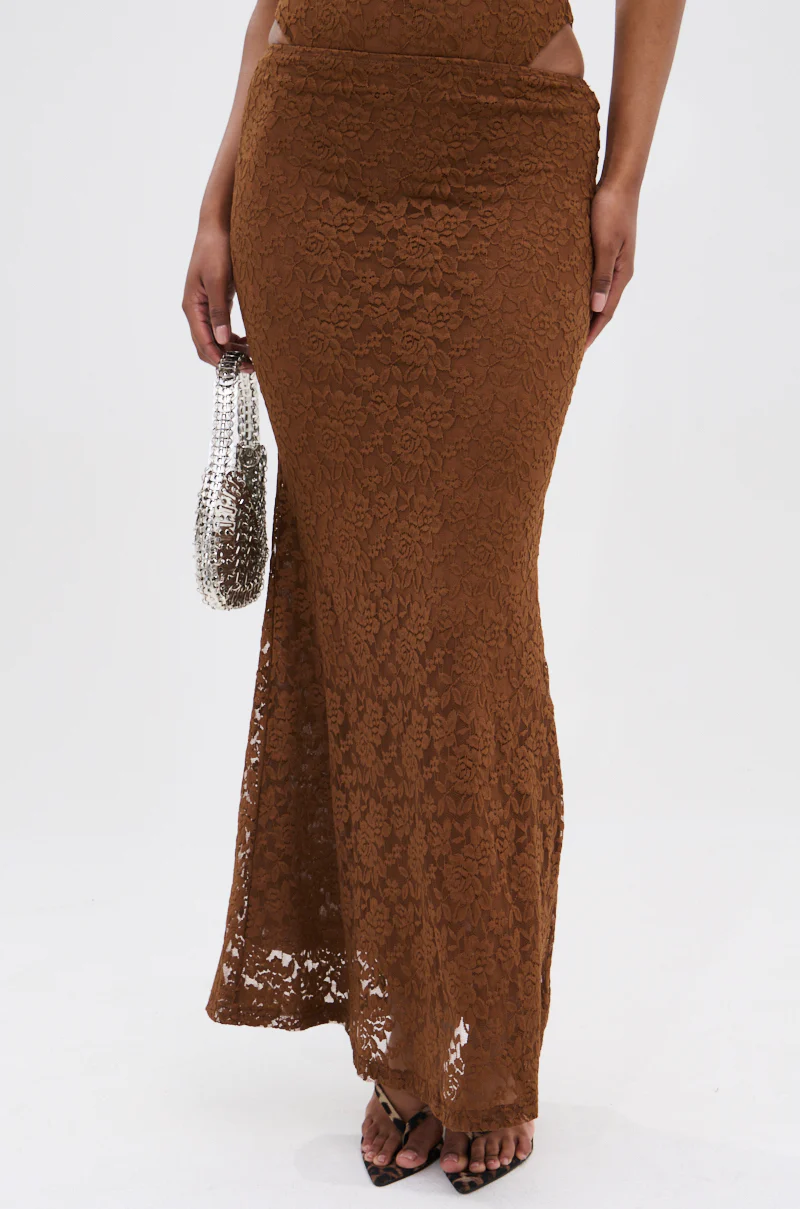 PUCKER UP LACE MAXI SKIRT - Image 3