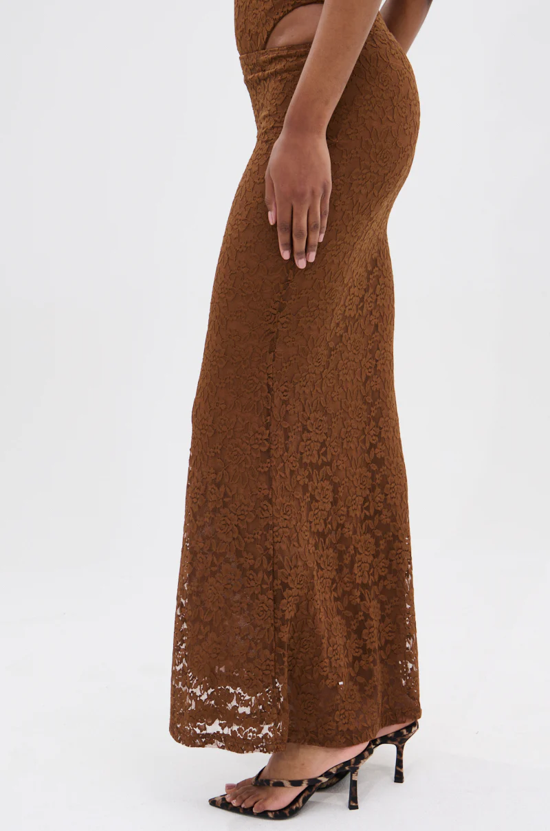 PUCKER UP LACE MAXI SKIRT - Image 4