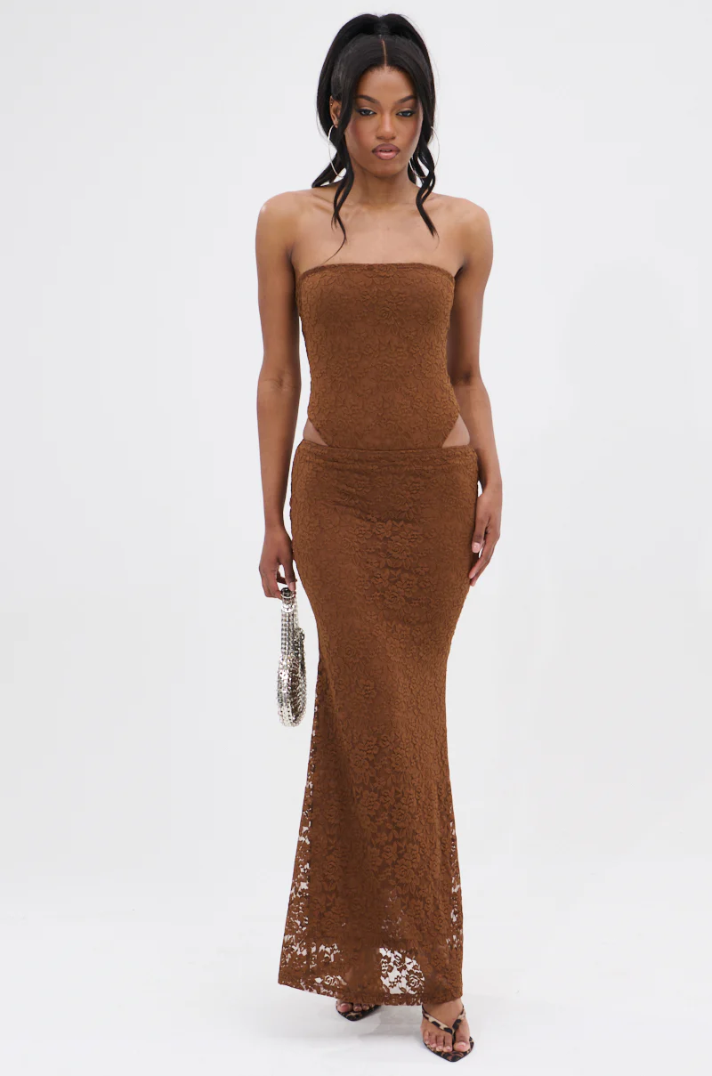 PUCKER UP LACE MAXI SKIRT - Image 5
