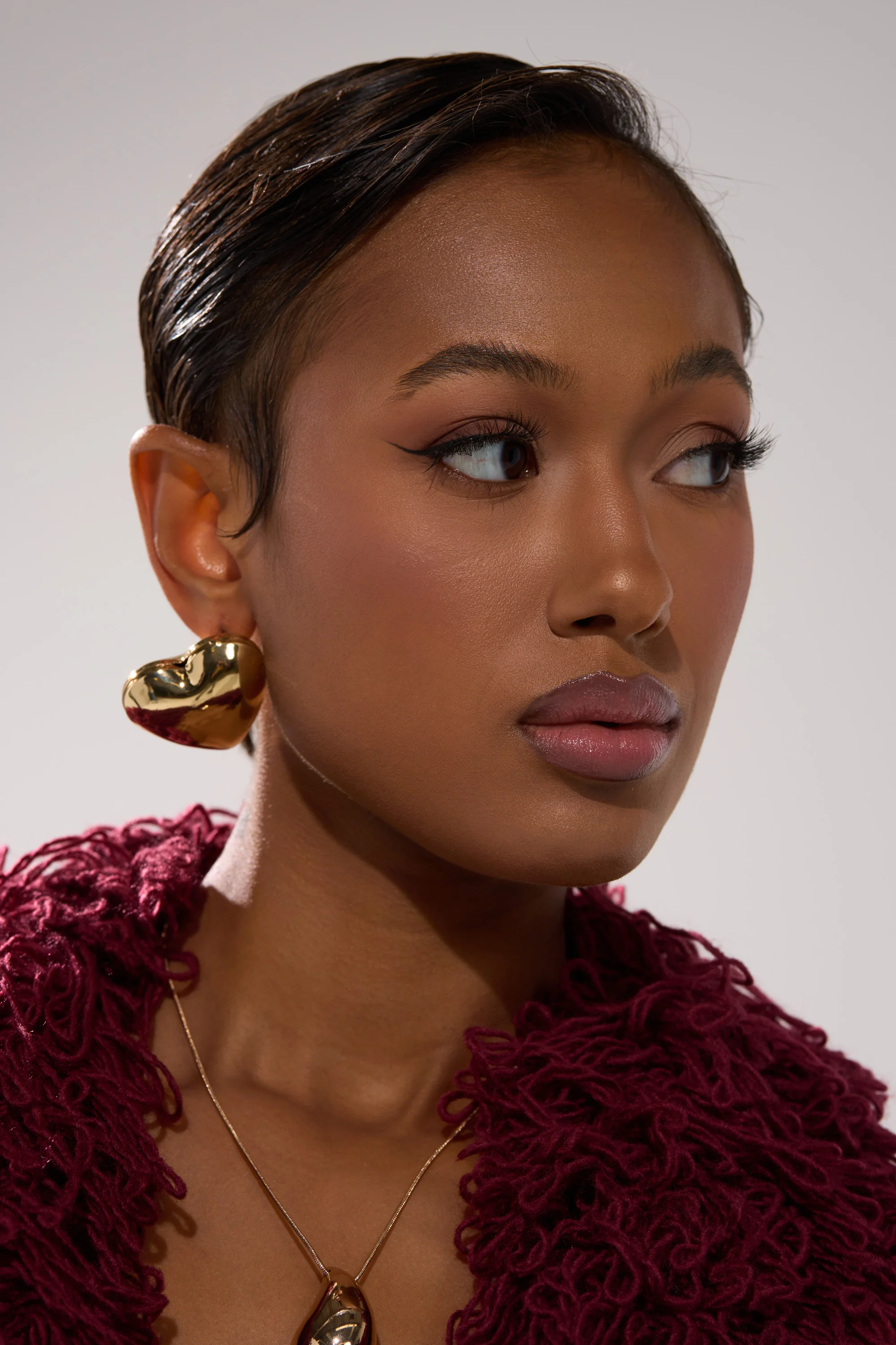 PUFFY HEART EARRING - Image 5