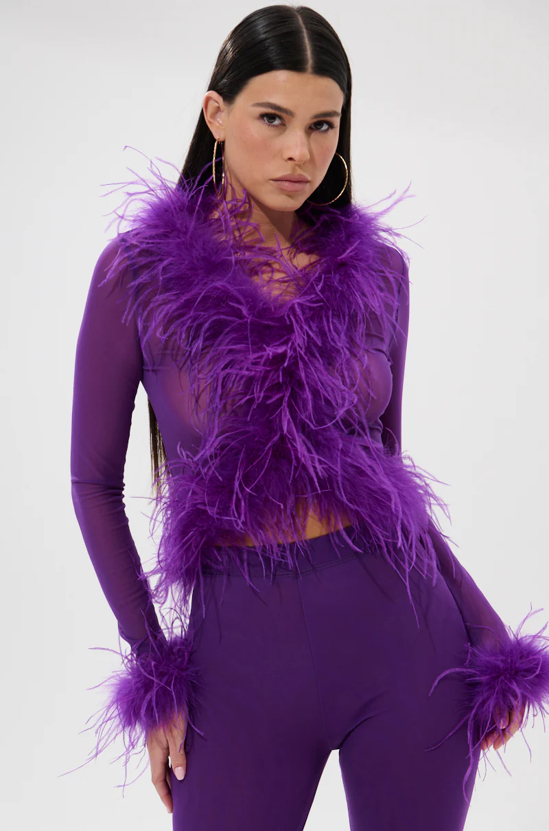 PUMPED UP FEATHER BLOUSE - Image 2