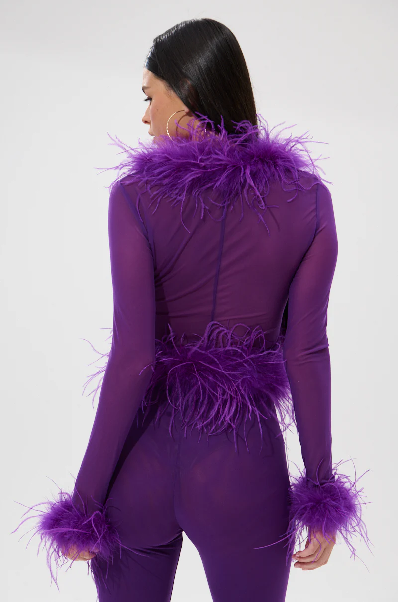 PUMPED UP FEATHER BLOUSE - Image 4