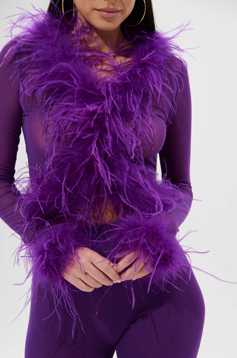 PUMPED UP FEATHER BLOUSE - Image 8