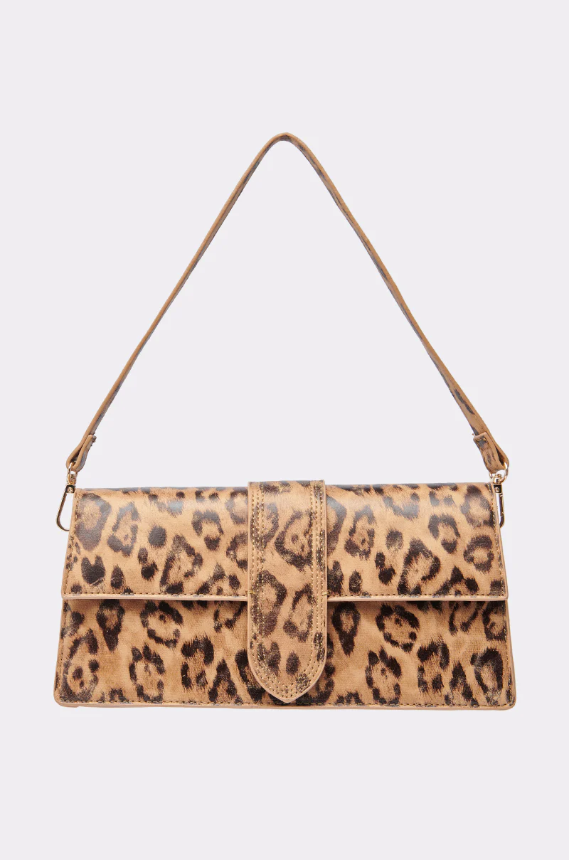 CAN'T BE TAMED LEOPARD PRINT PURSE