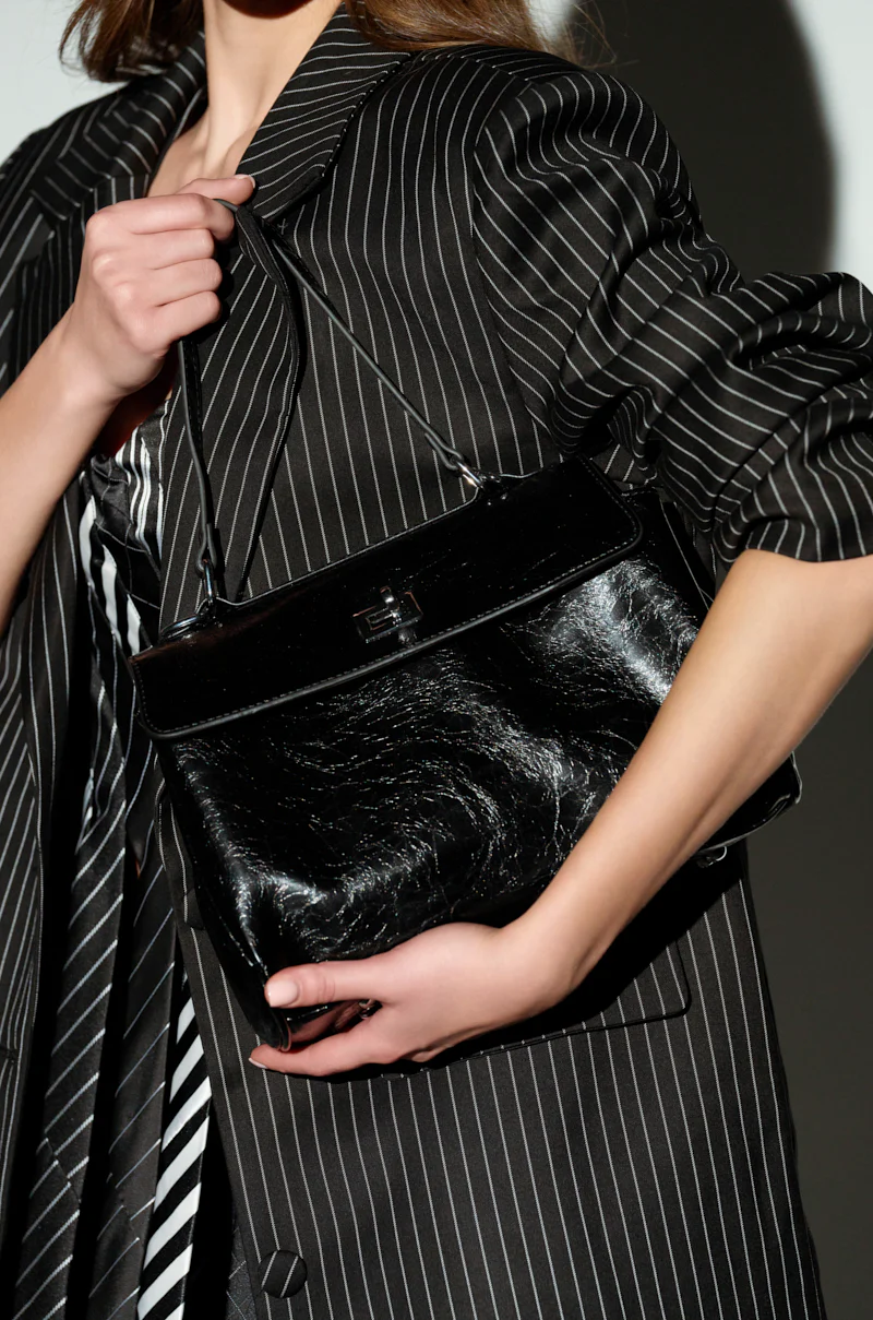 ROXANNE FAUX LEATHER SATCHEL - Image 3