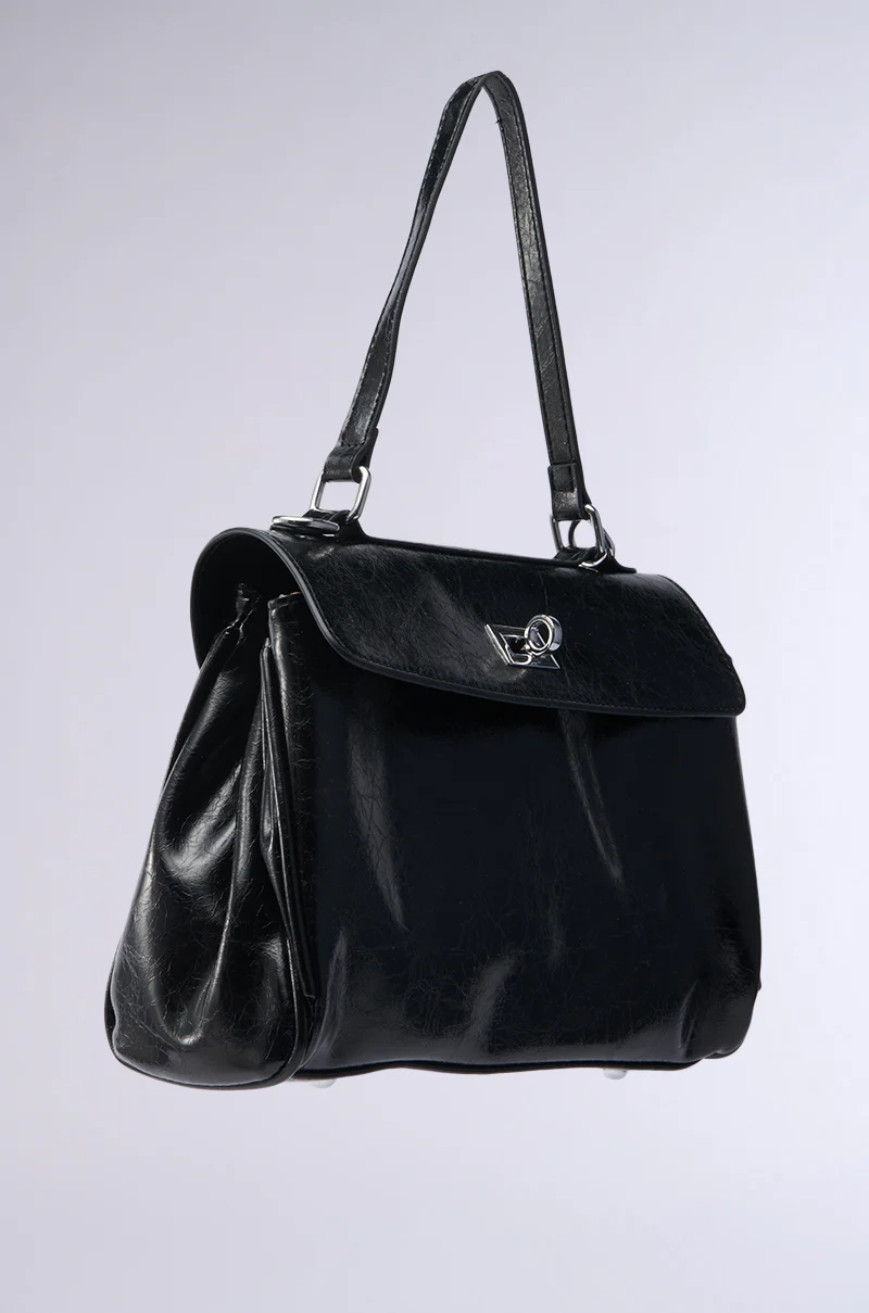 ROXANNE FAUX LEATHER SATCHEL - Image 4