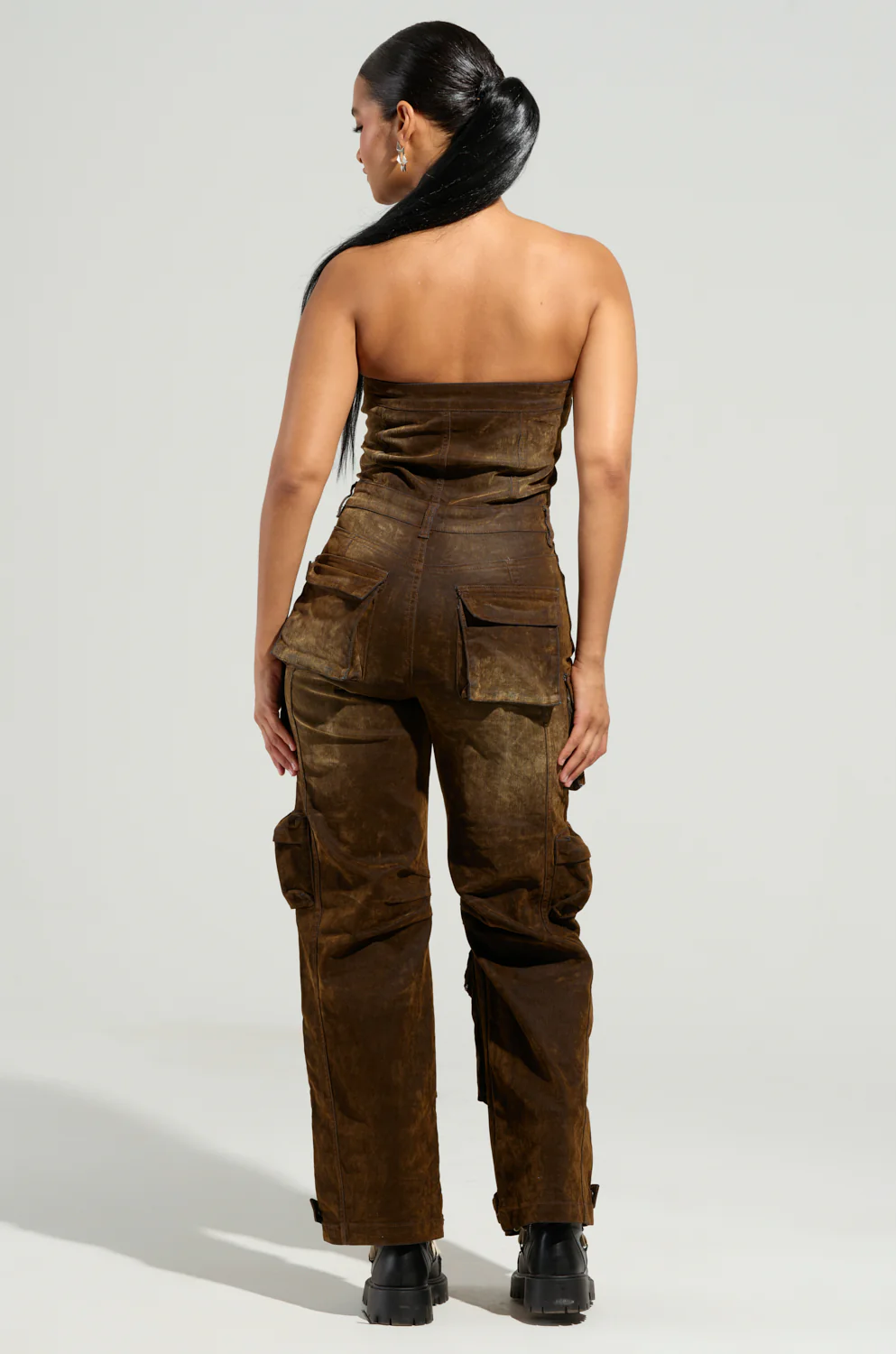 PUT IT ON THE FLOOR DENIM JUMPSUIT - Image 5