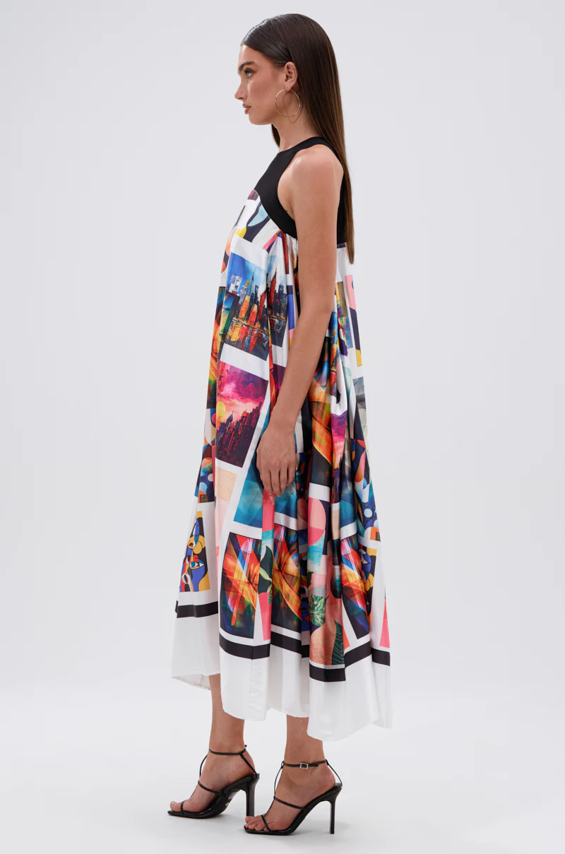 PUT ME IN A MUSEUM PRINTED MIDI DRESS - Image 5
