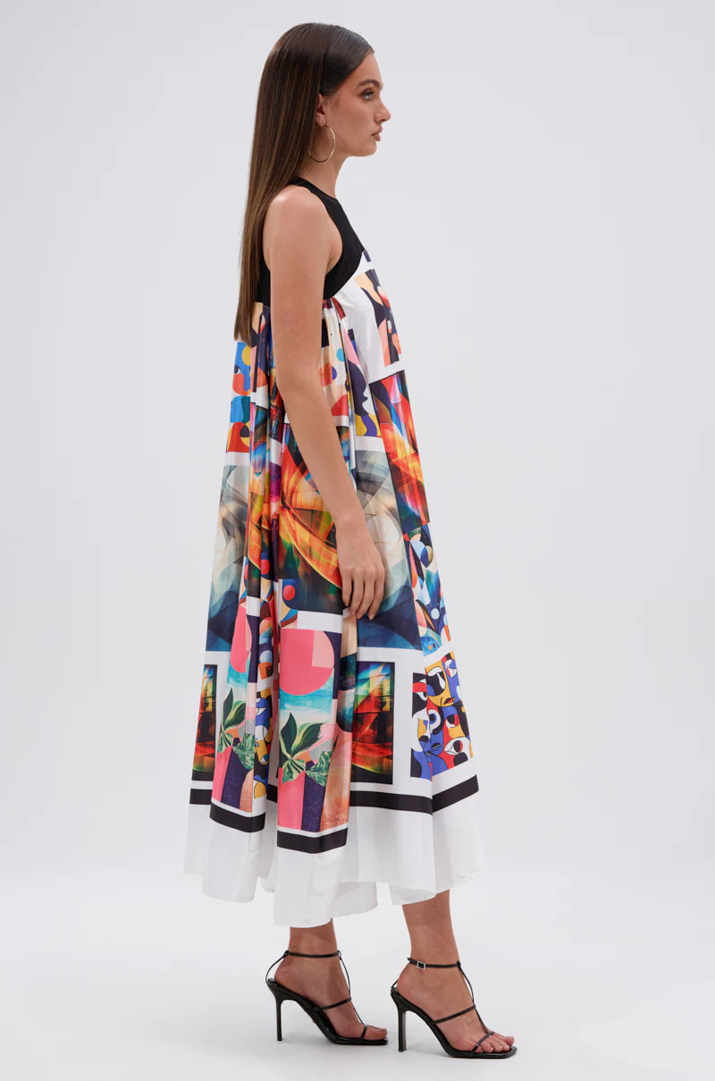 PUT ME IN A MUSEUM PRINTED MIDI DRESS - Image 7