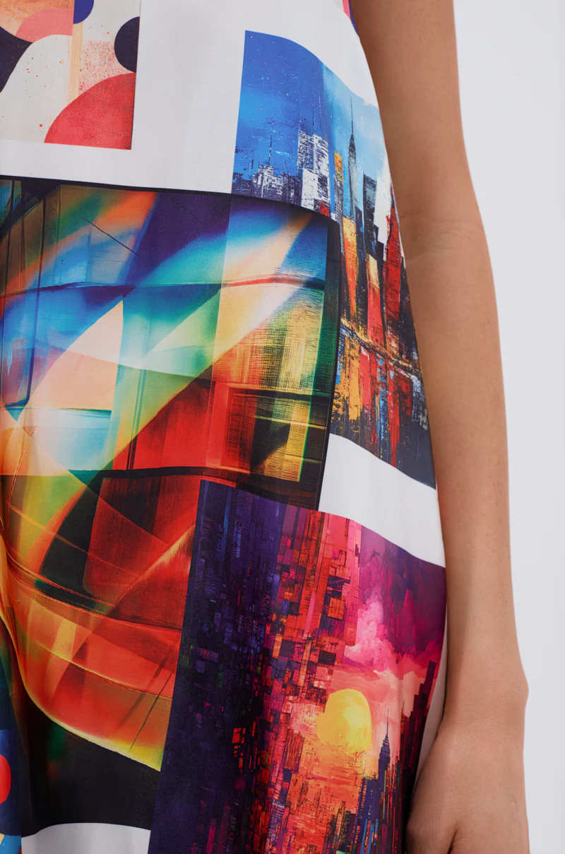 PUT ME IN A MUSEUM PRINTED MIDI DRESS - Image 8