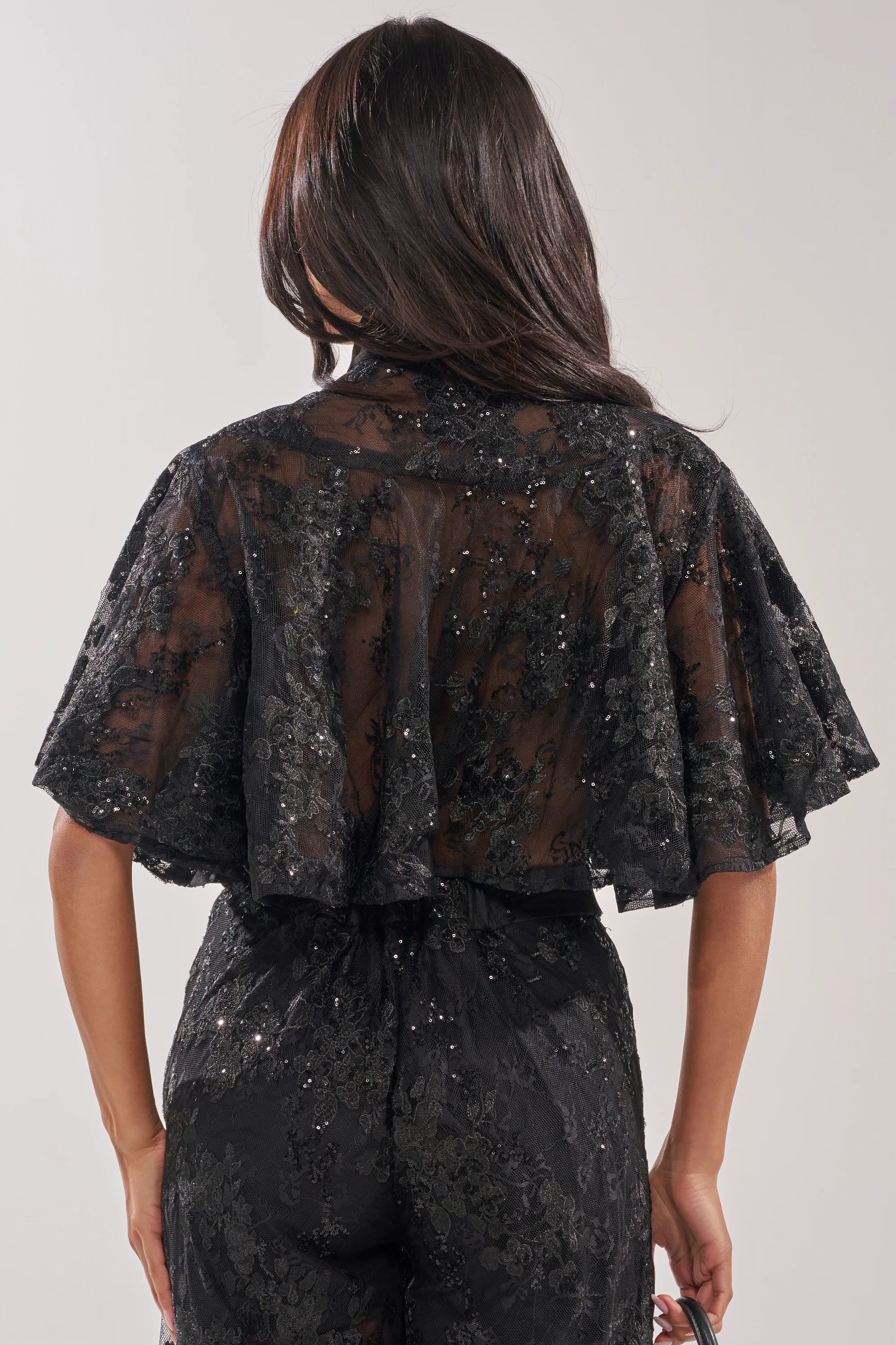 QUEEN B LACE BUTTON DOWN - Image 4
