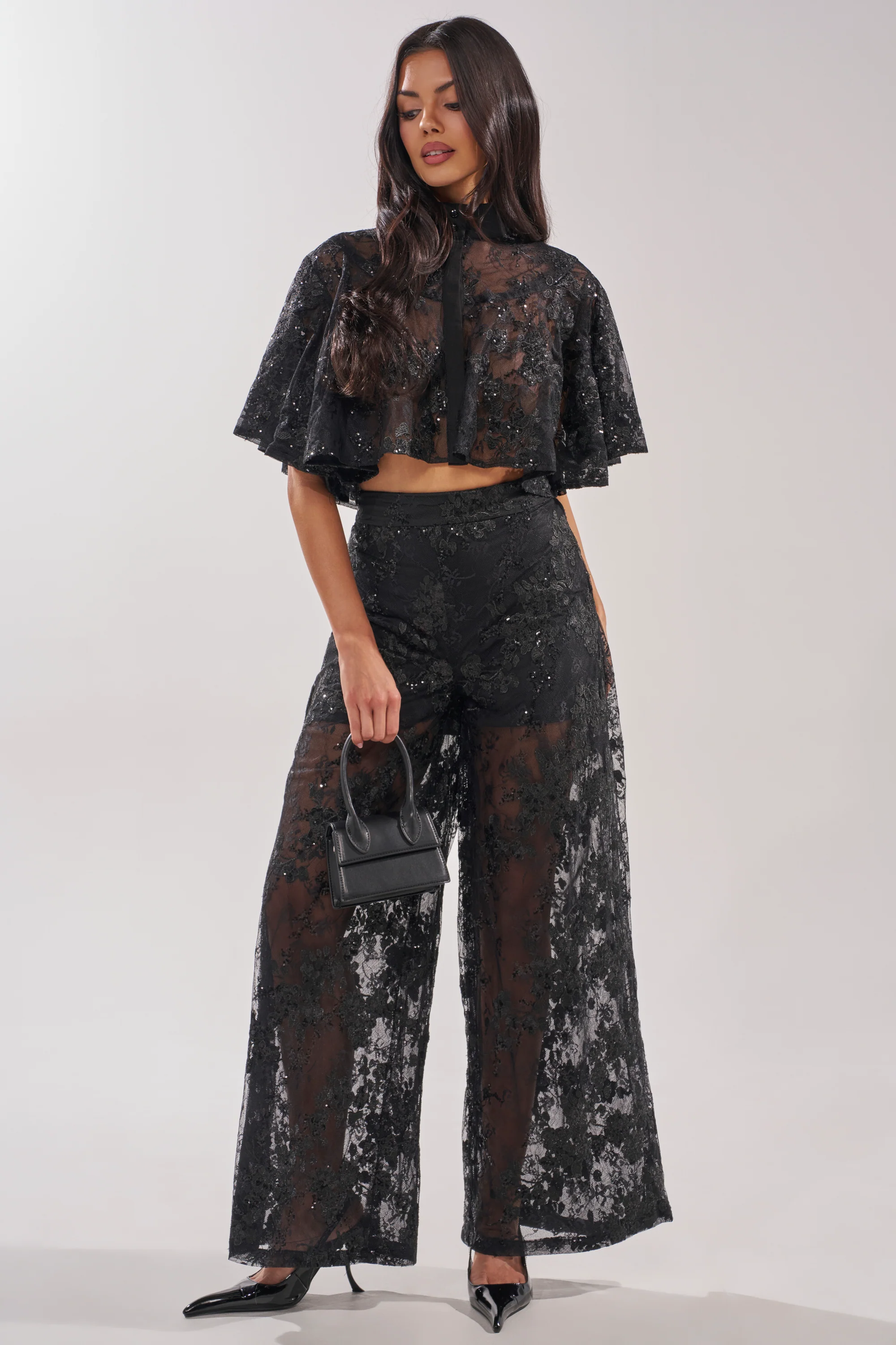 QUEEN B LACE BUTTON DOWN - Image 5