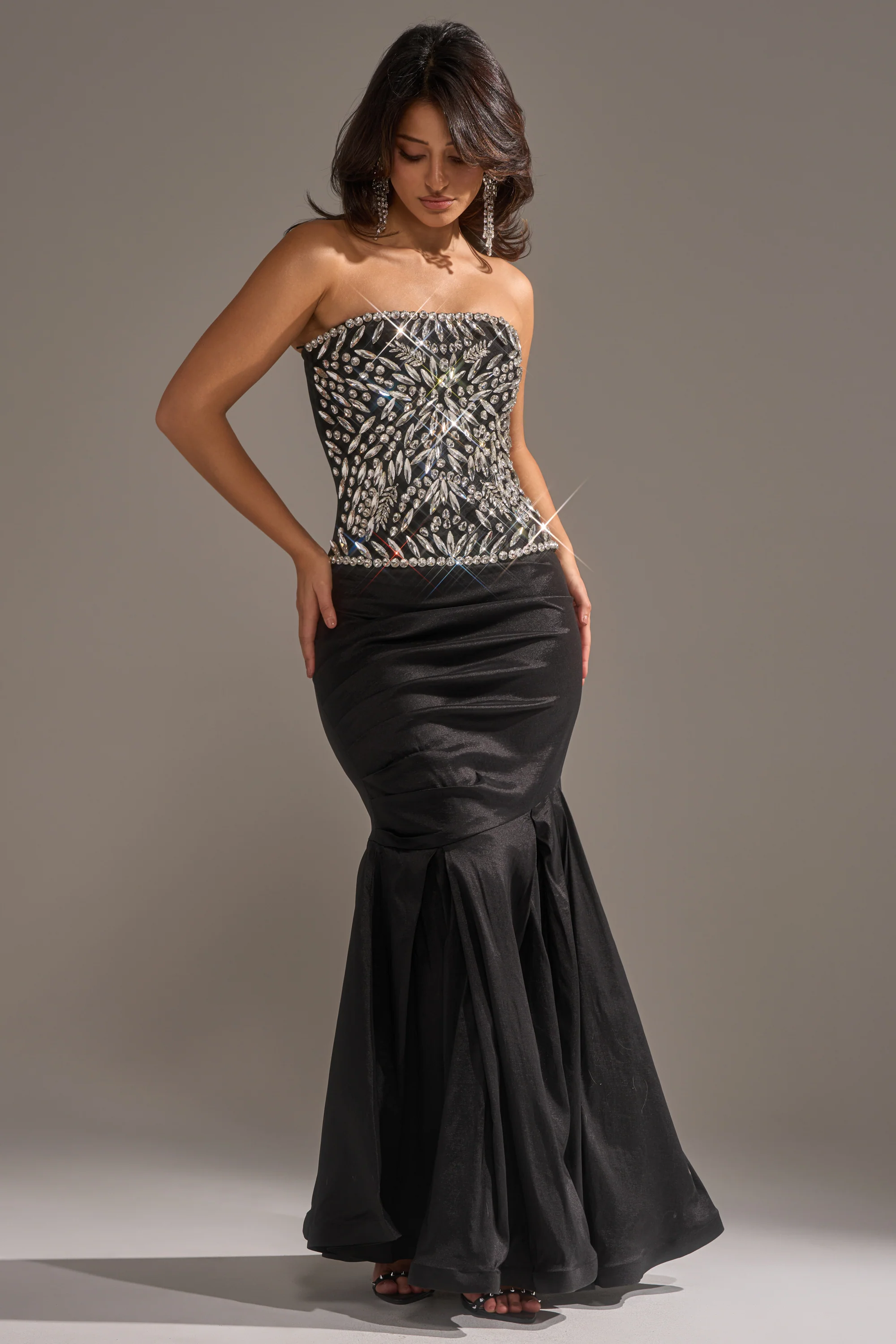 QUEEN OF THE NIGHT RHINESTONE CORSET - Image 5