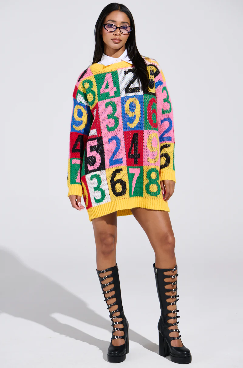 QUICK ONE TWO THREE SWEATER DRESS - Image 6