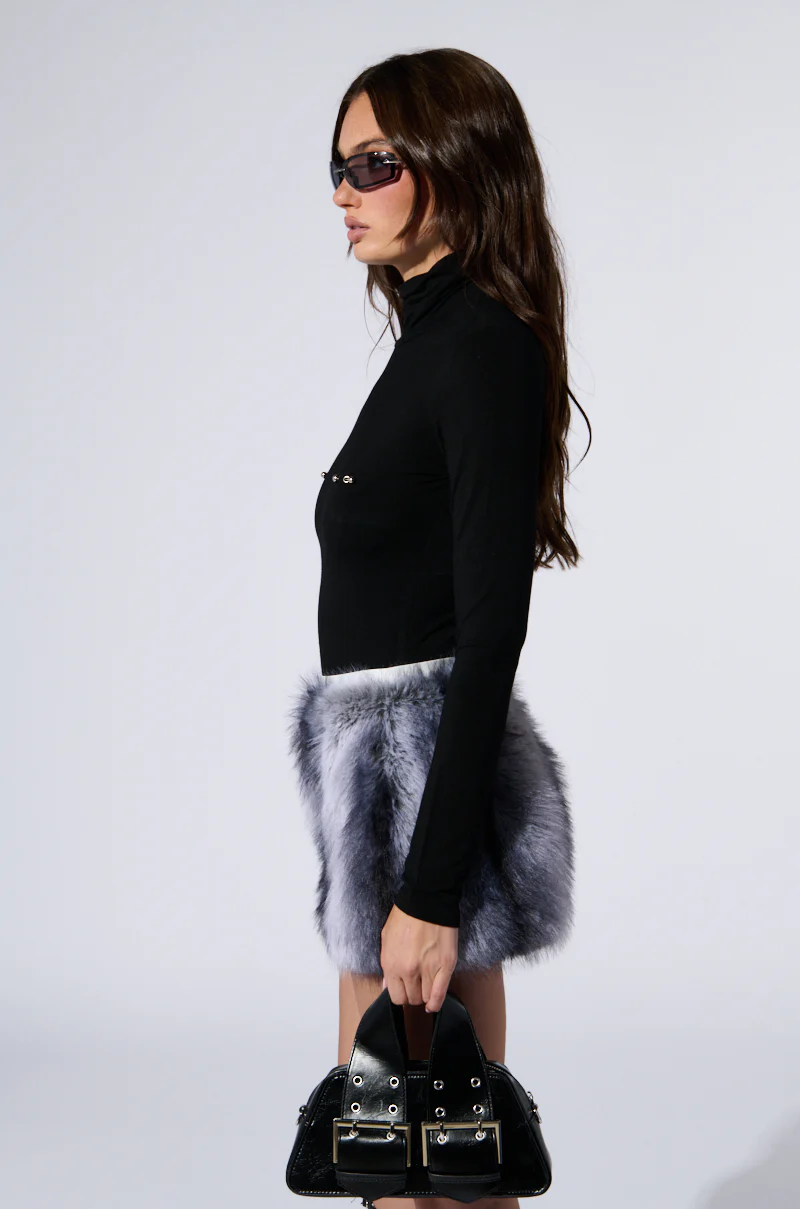 QUIT STARING LONG SLEEVE BODYSUIT IN BLACK - Image 3