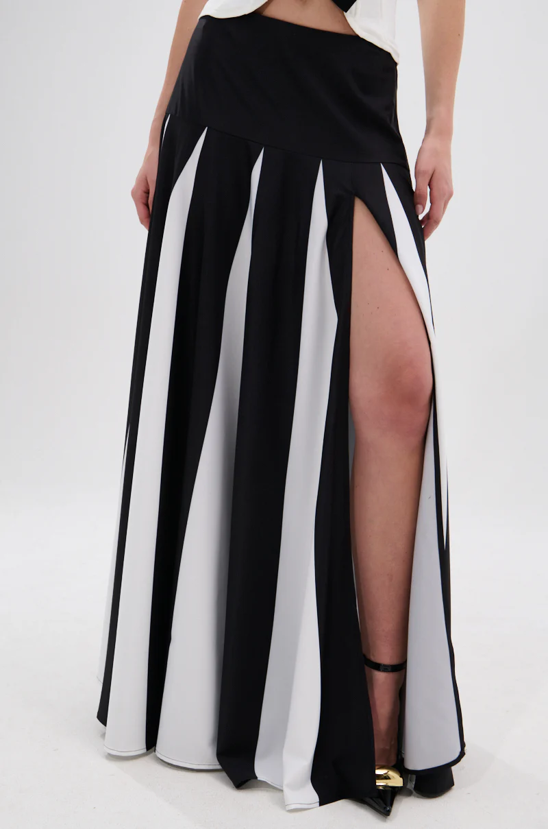 RACHEL SATIN MAXI SKIRT - Image 2
