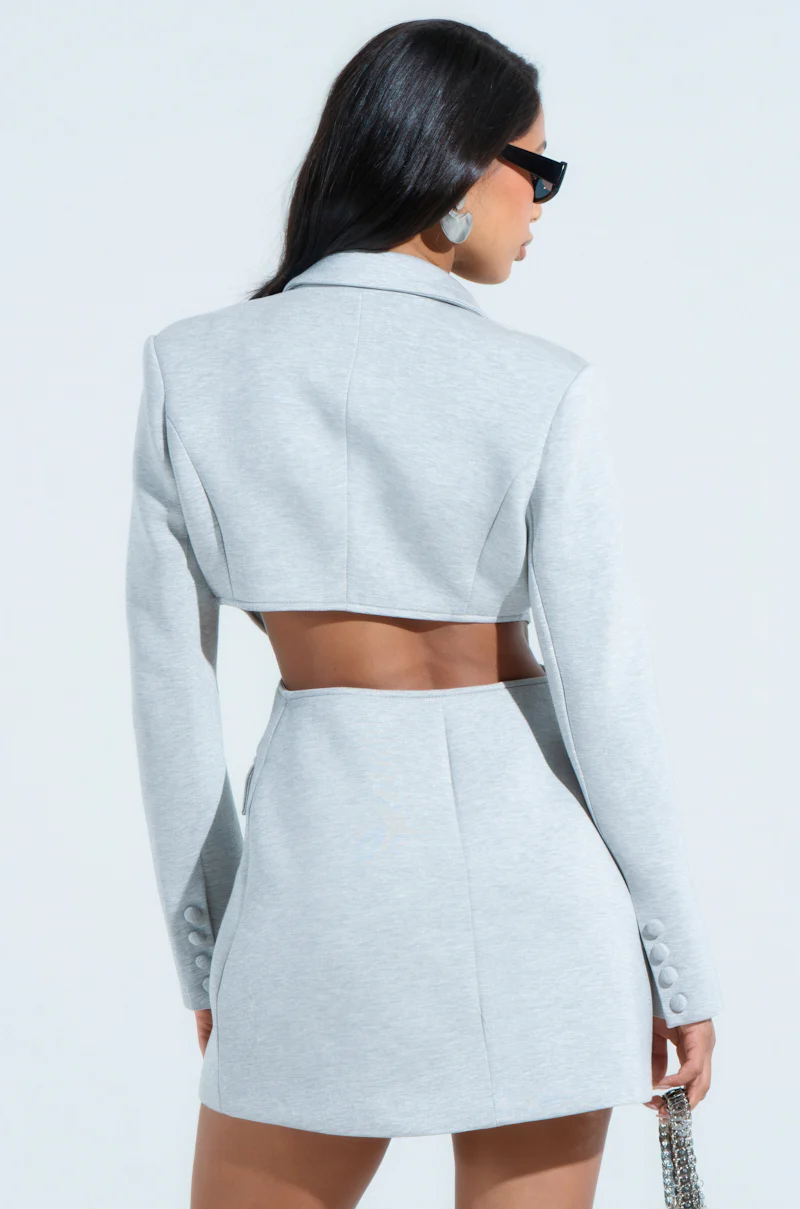 RACHEL SCUBA BLAZER DRESS - Image 4