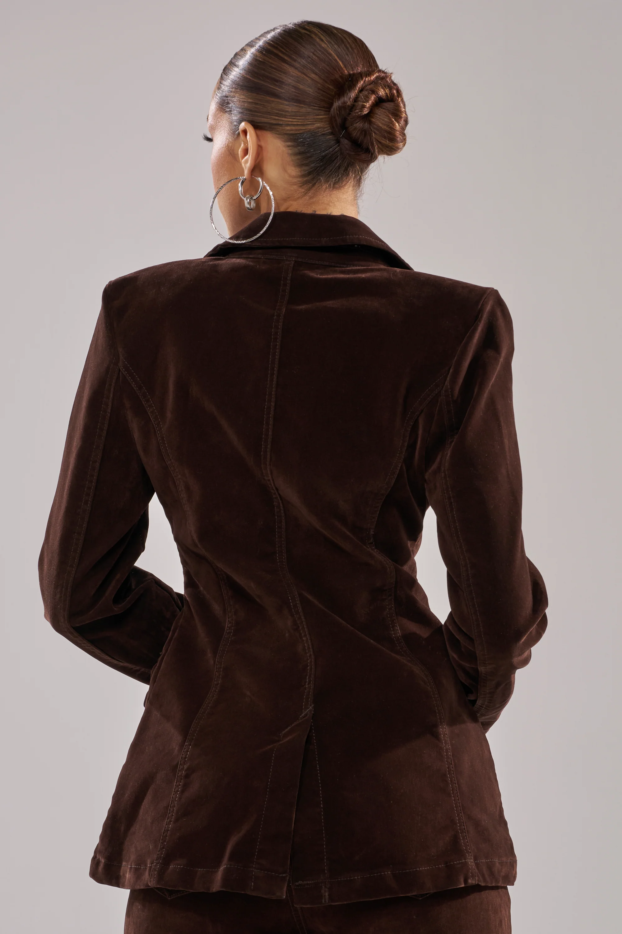 RAE VELVET DENIM BLAZER - Image 4