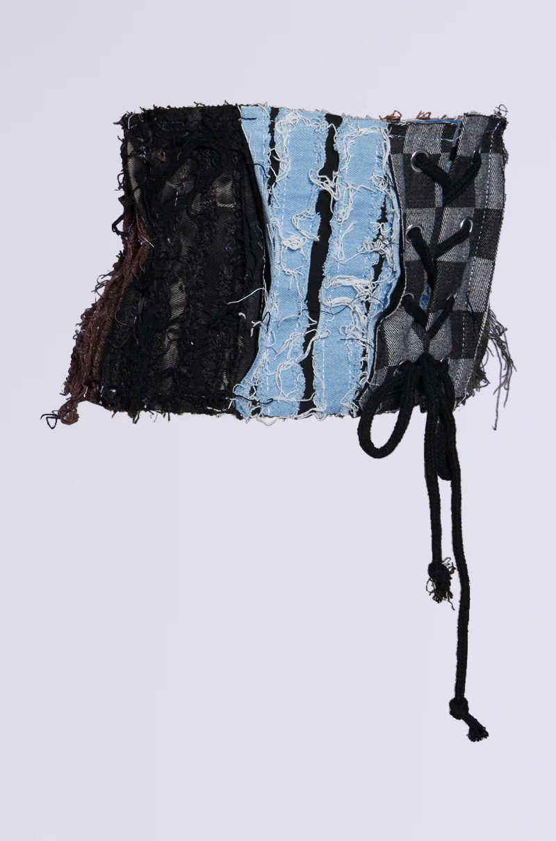 RAY DENIM PATCHWORK BELT - Image 5