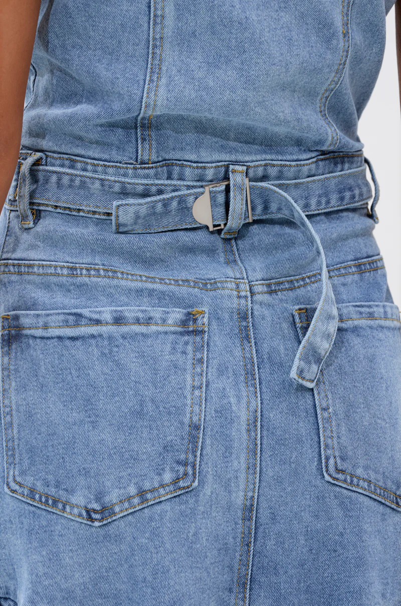 READ IT AND WEEP DENIM MINI DRESS - Image 5