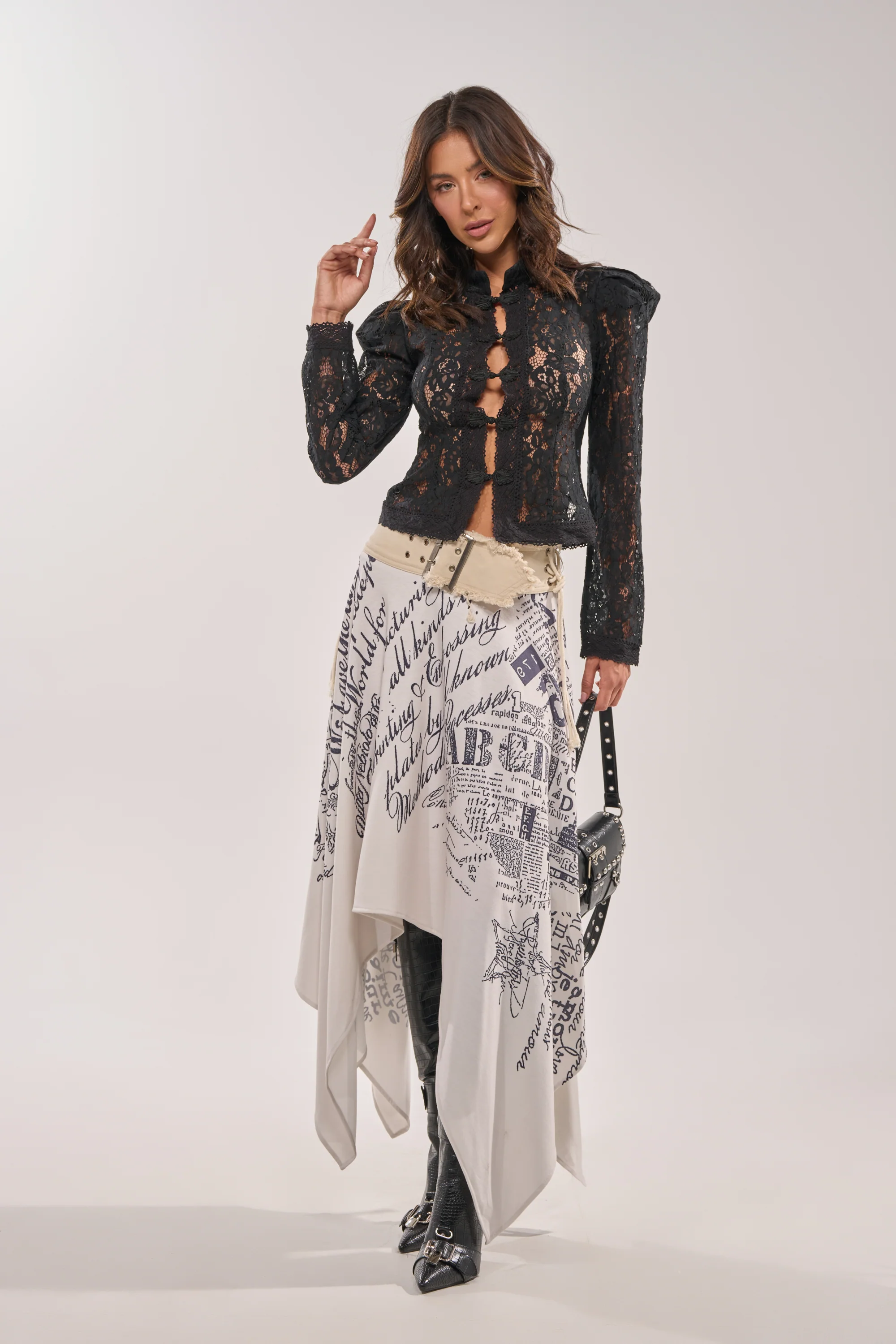 READ ME MIDI SKIRT - Image 9