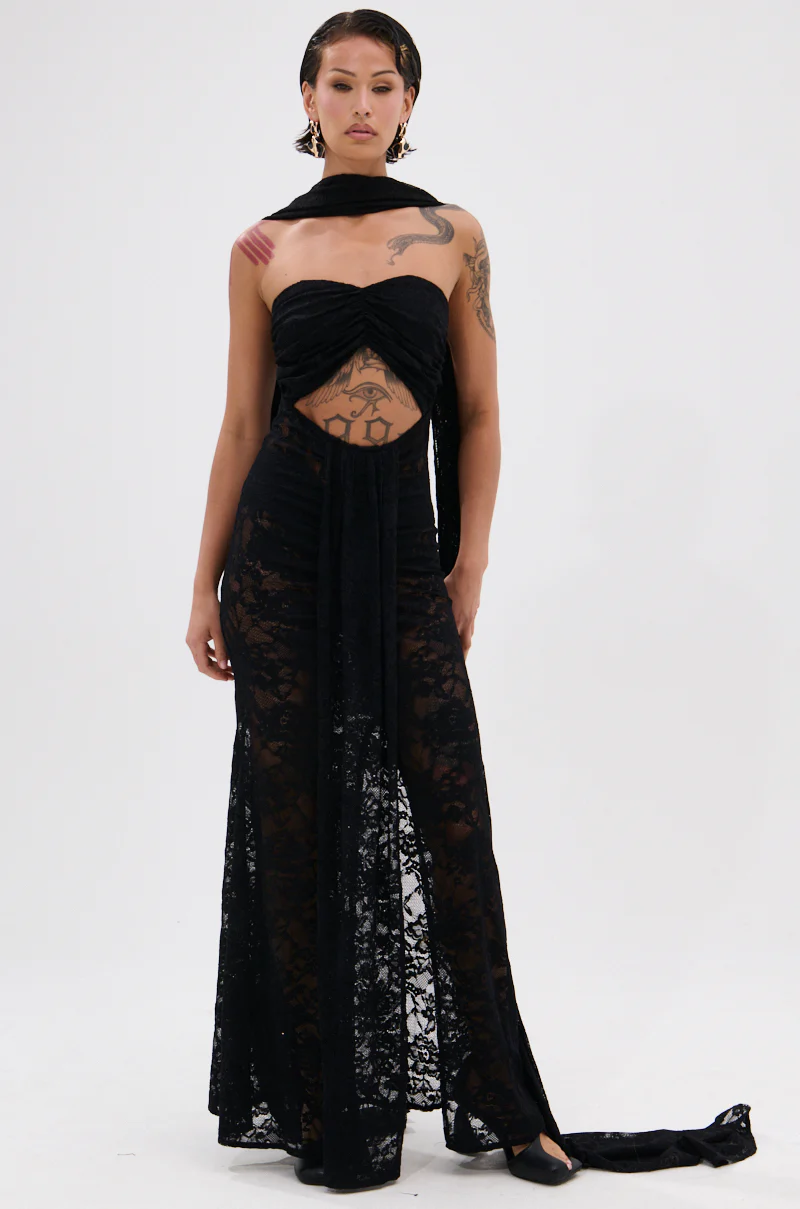 READY FOR A NIGHT OUT LACE MAXI DRESS - Image 4