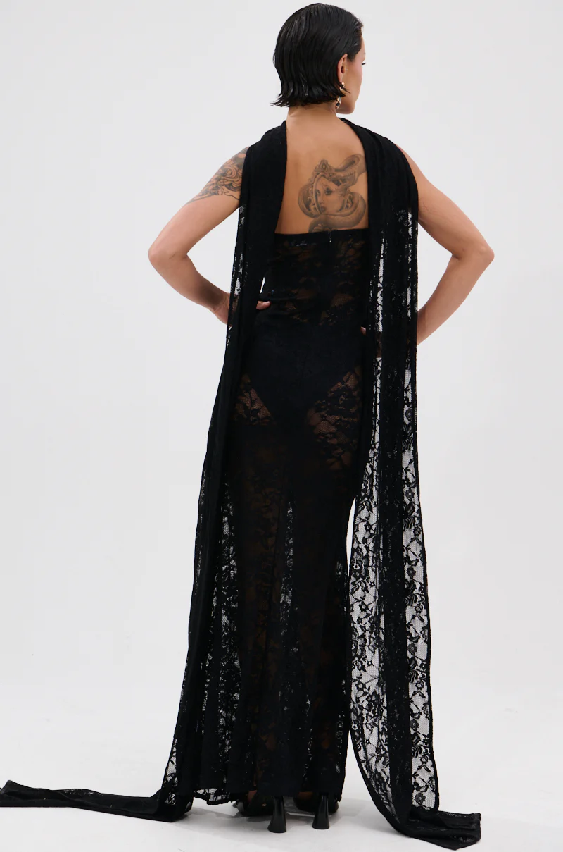 READY FOR A NIGHT OUT LACE MAXI DRESS - Image 9
