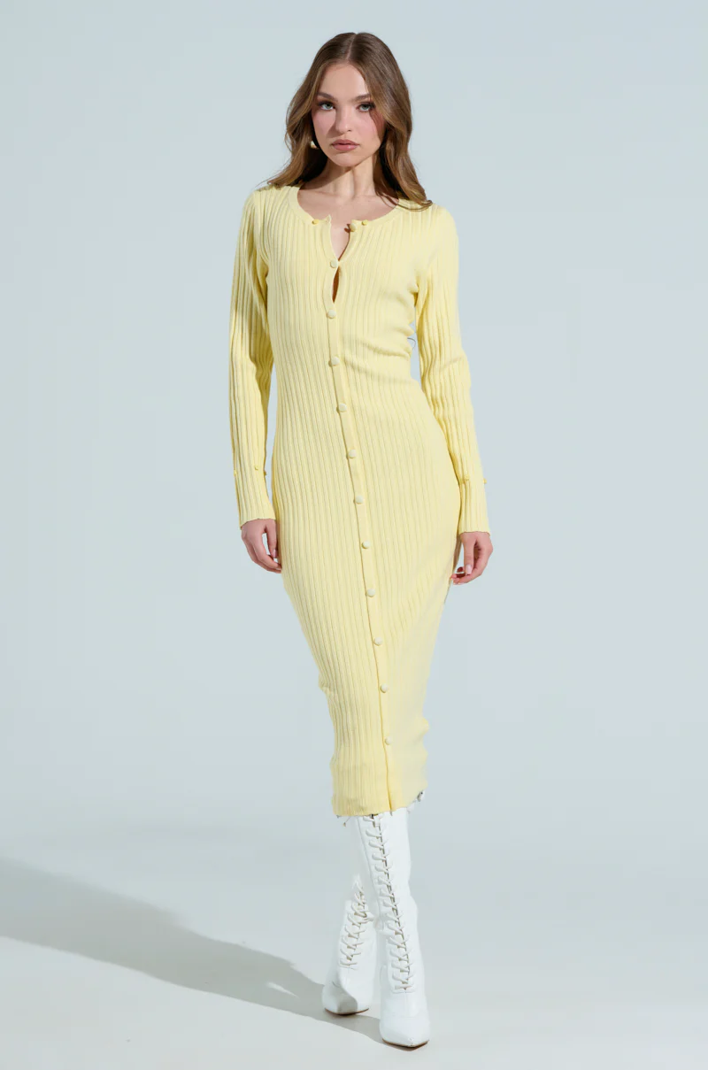 READY FOR SPRING KNIT MIDI DRESS - Image 2