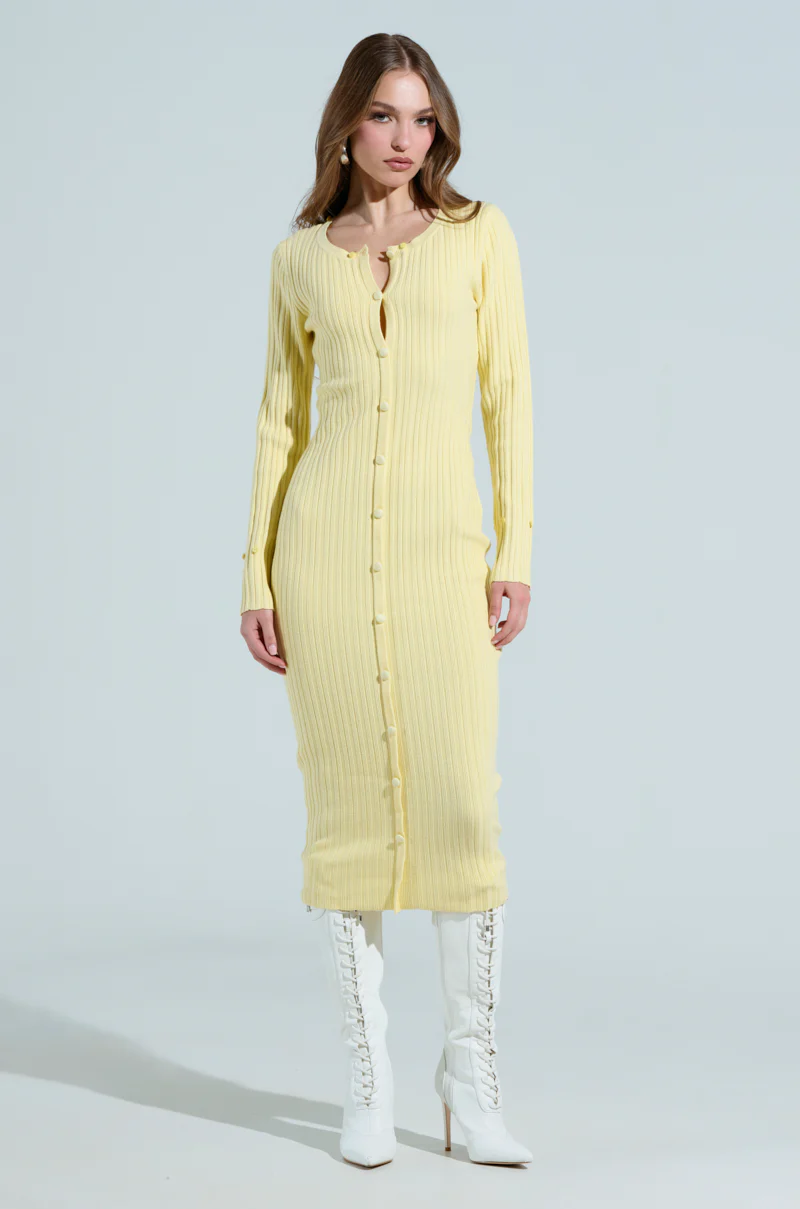 READY FOR SPRING KNIT MIDI DRESS - Image 5