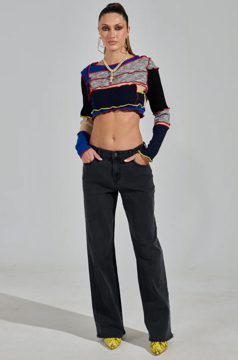 REAL ONE PATCHWORK SWEATER - Image 8