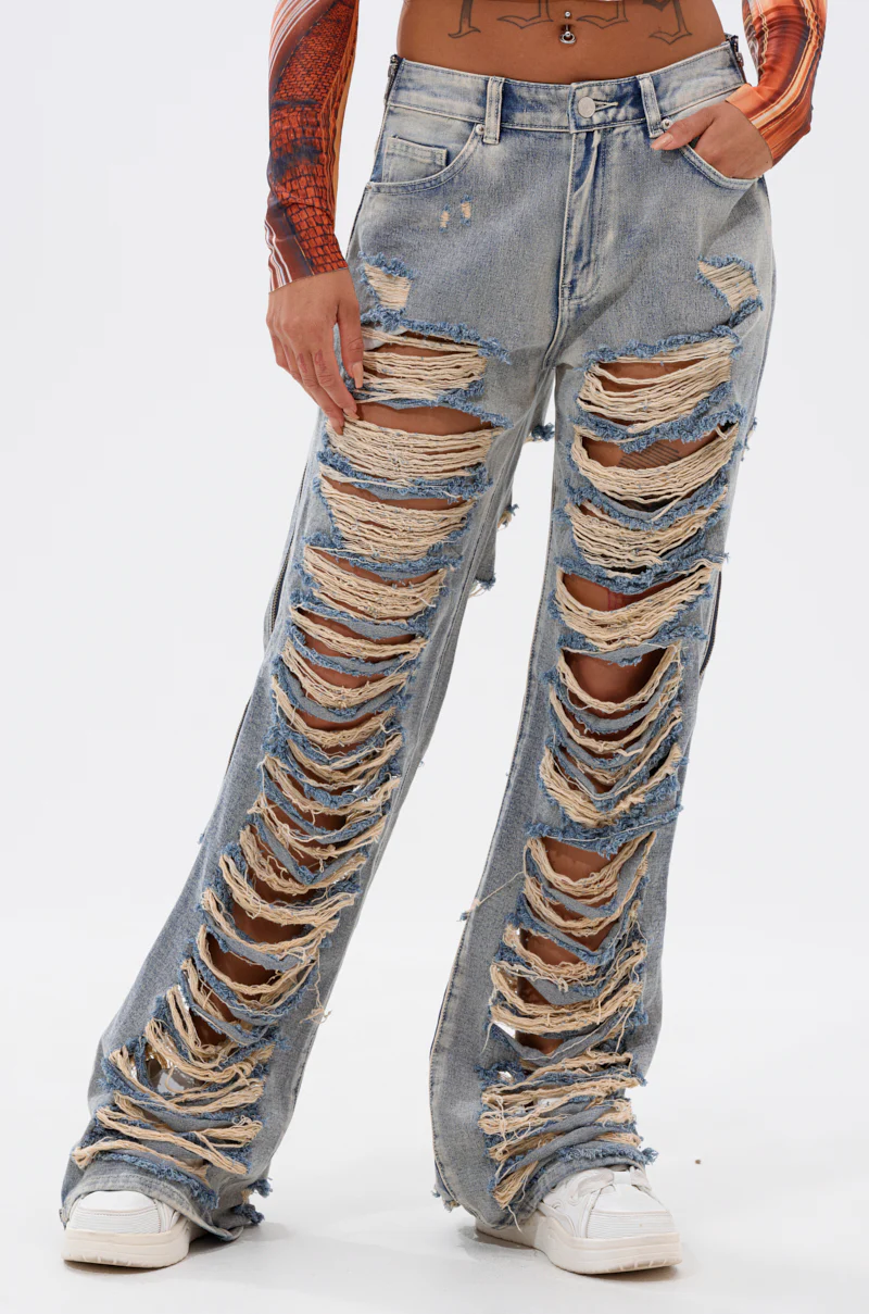 REAL TALK DISTRESSED JEANS - Image 2