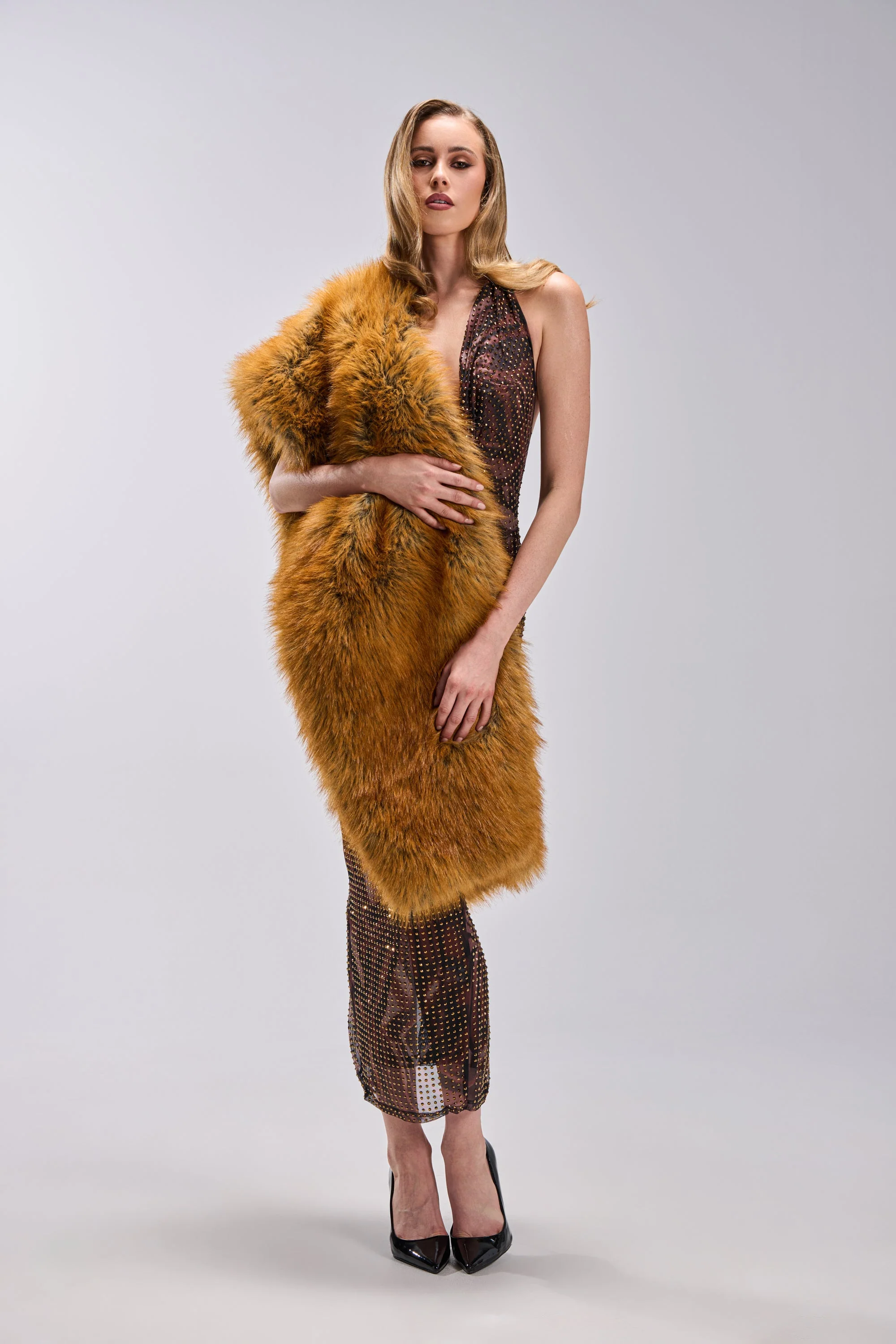 REALLY LIKE THAT FAUX FUR SCARF - Image 3