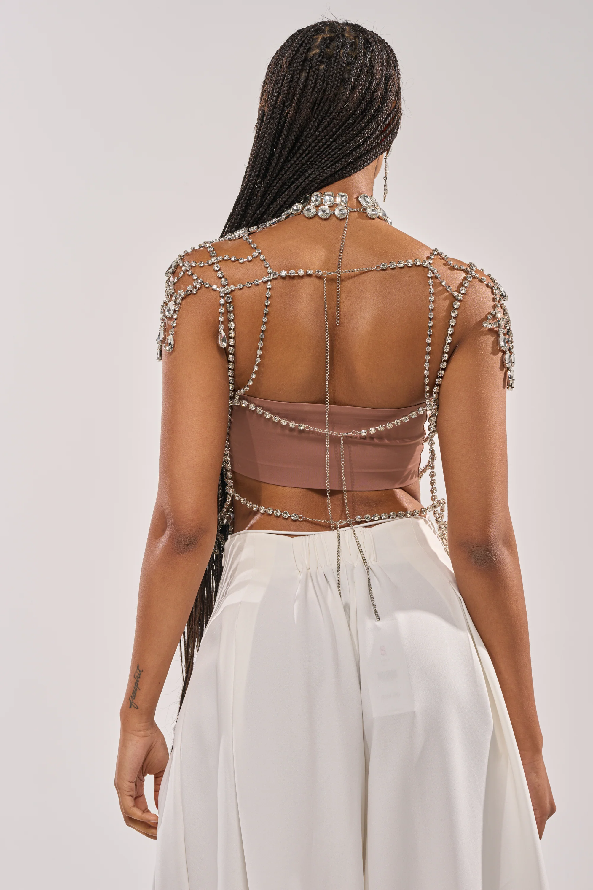 REGAL RHINESTONE CHAIN TOP - Image 5
