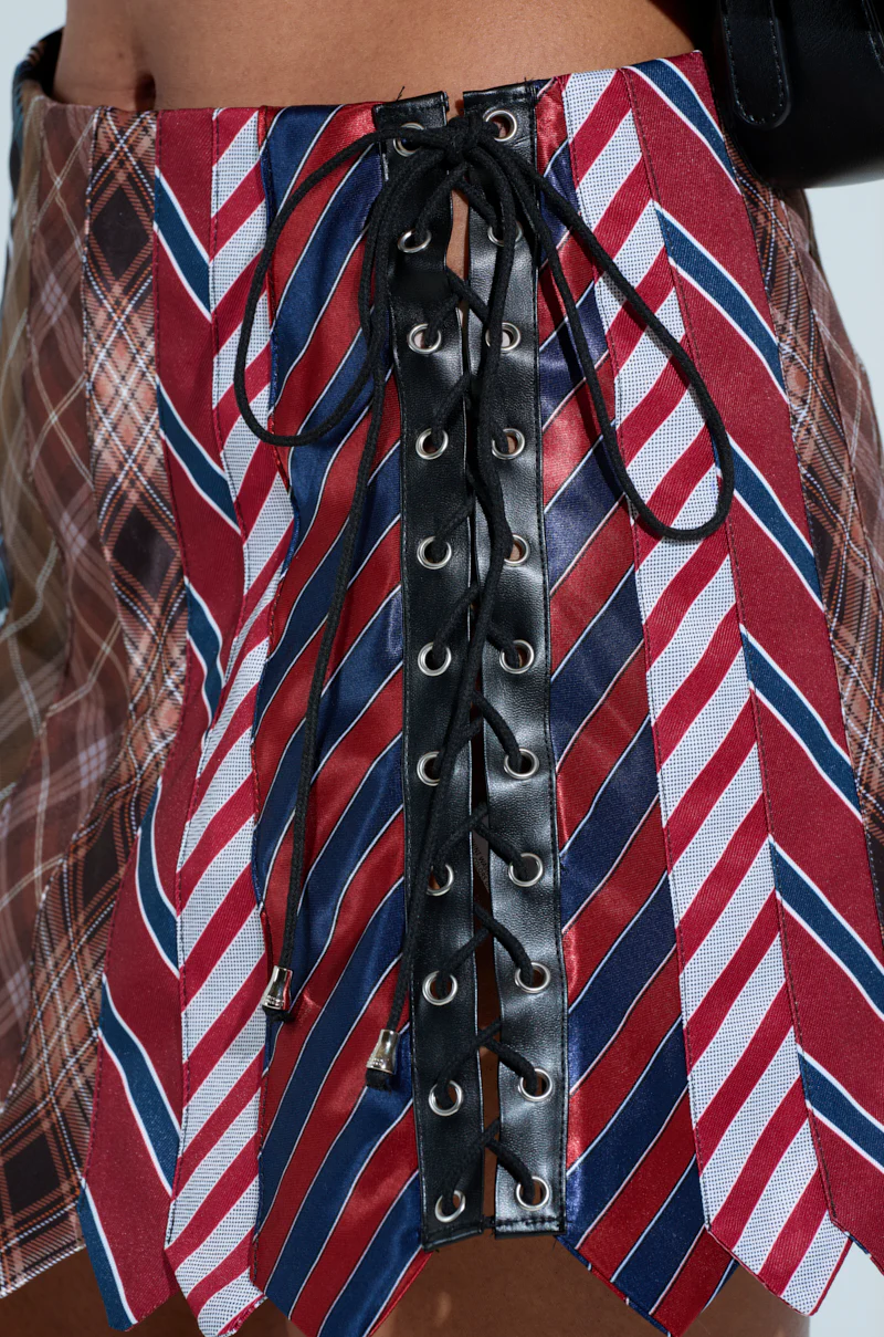 RELAX WITH ME TIE MINI SKIRT - Image 8