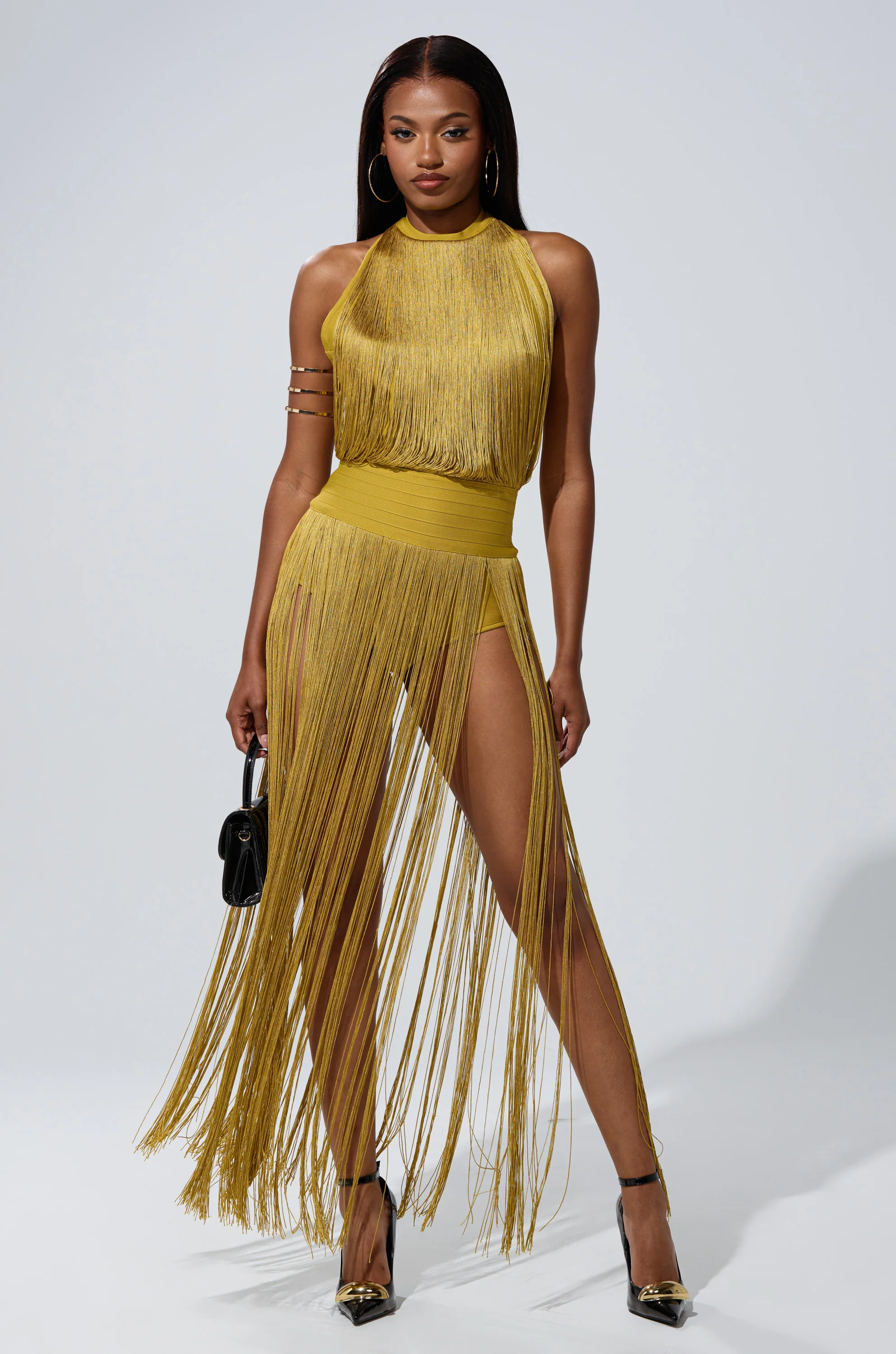 RENEE FRINGE ROMPER IN GREEN - Image 5