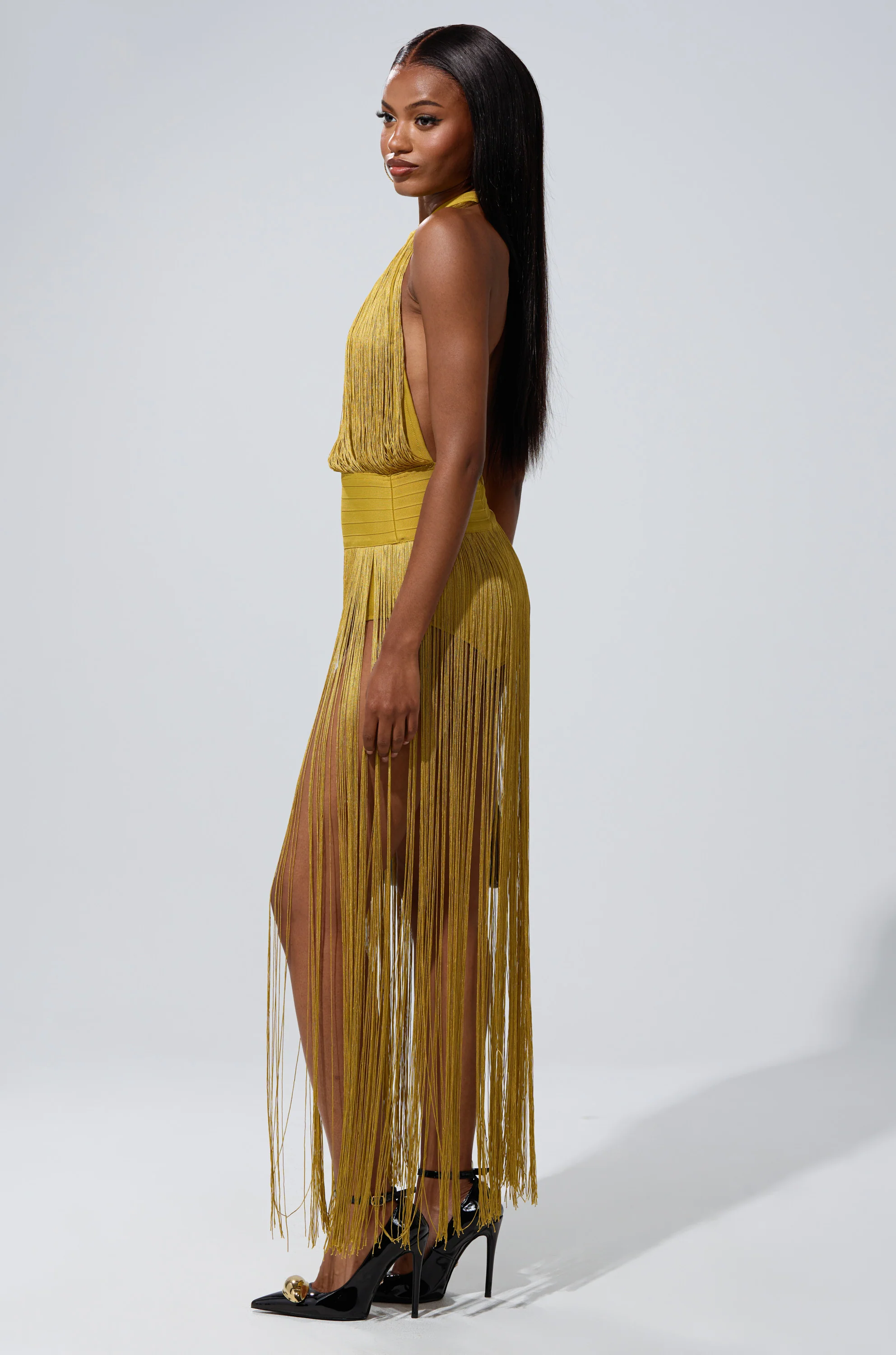 RENEE FRINGE ROMPER IN GREEN - Image 7