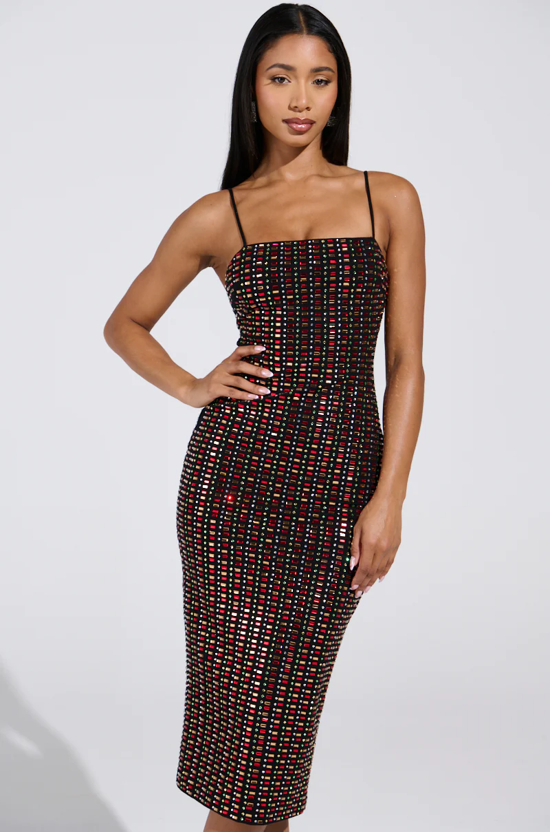 RENEE RHINESTONE MIDI DRESS - Image 2