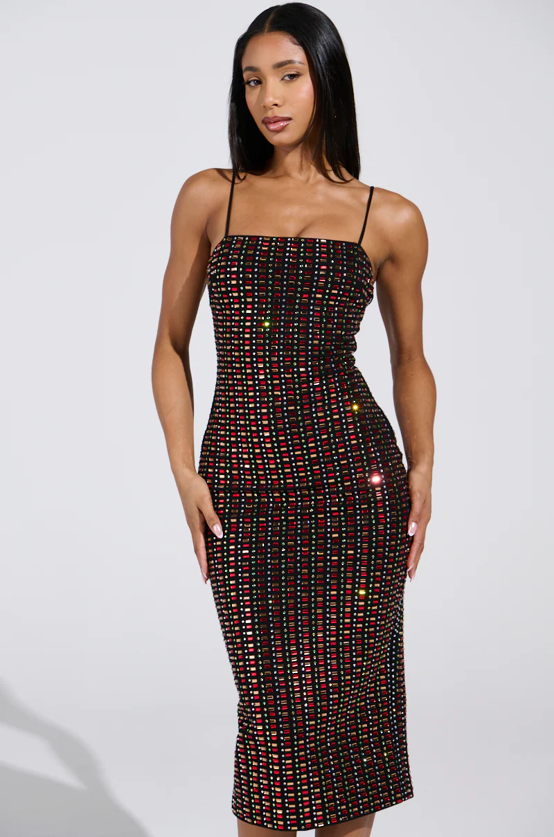 RENEE RHINESTONE MIDI DRESS - Image 3