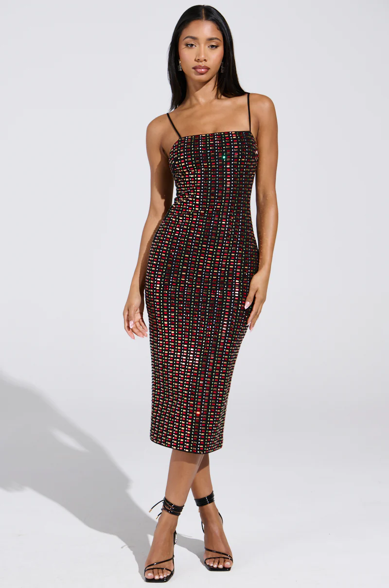 RENEE RHINESTONE MIDI DRESS - Image 6
