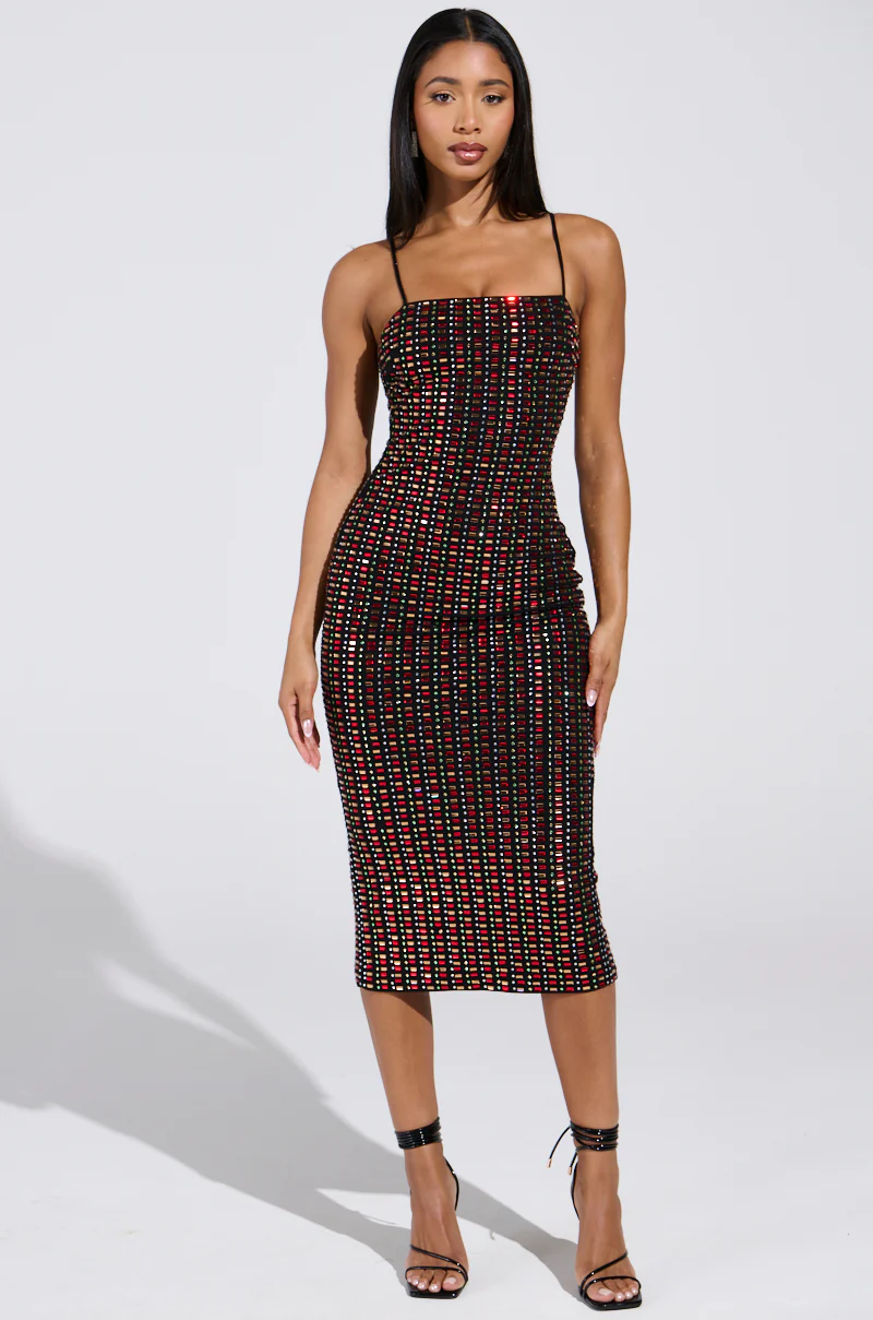 RENEE RHINESTONE MIDI DRESS - Image 7