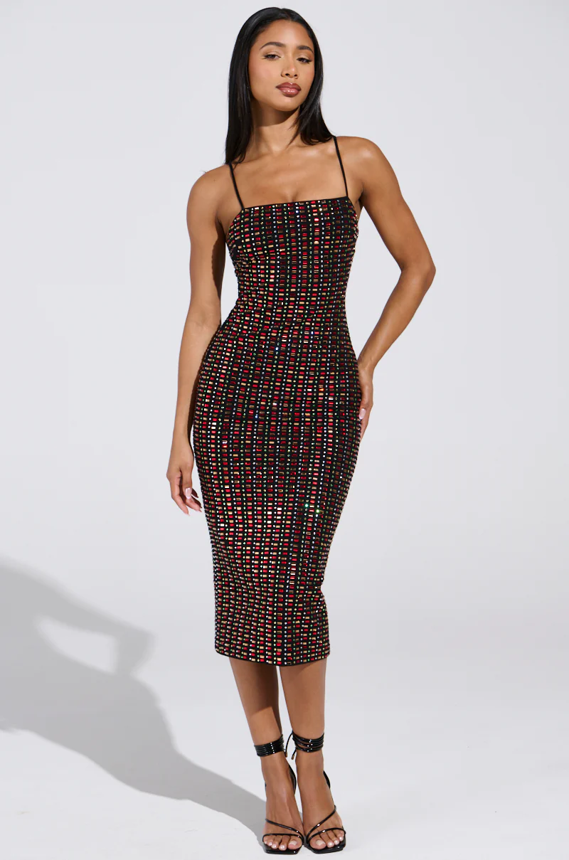 RENEE RHINESTONE MIDI DRESS - Image 8